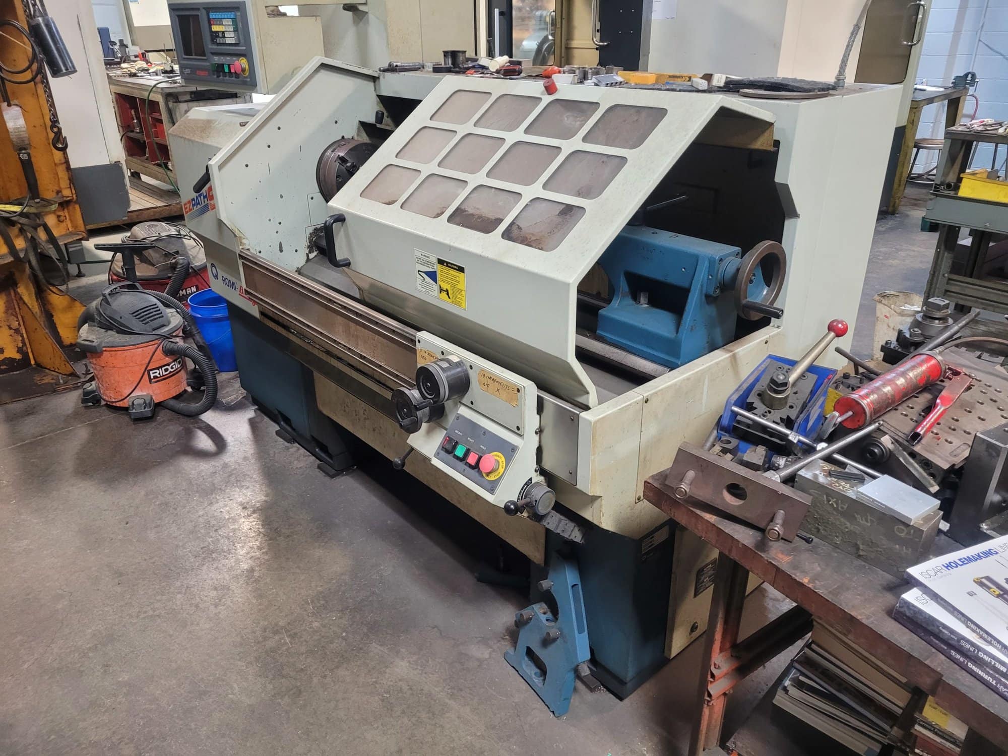 Bridgeport Romi EZ-Path S CNC Teach Lathe, 1998- 18" x 40", 2" Bore - Image 2