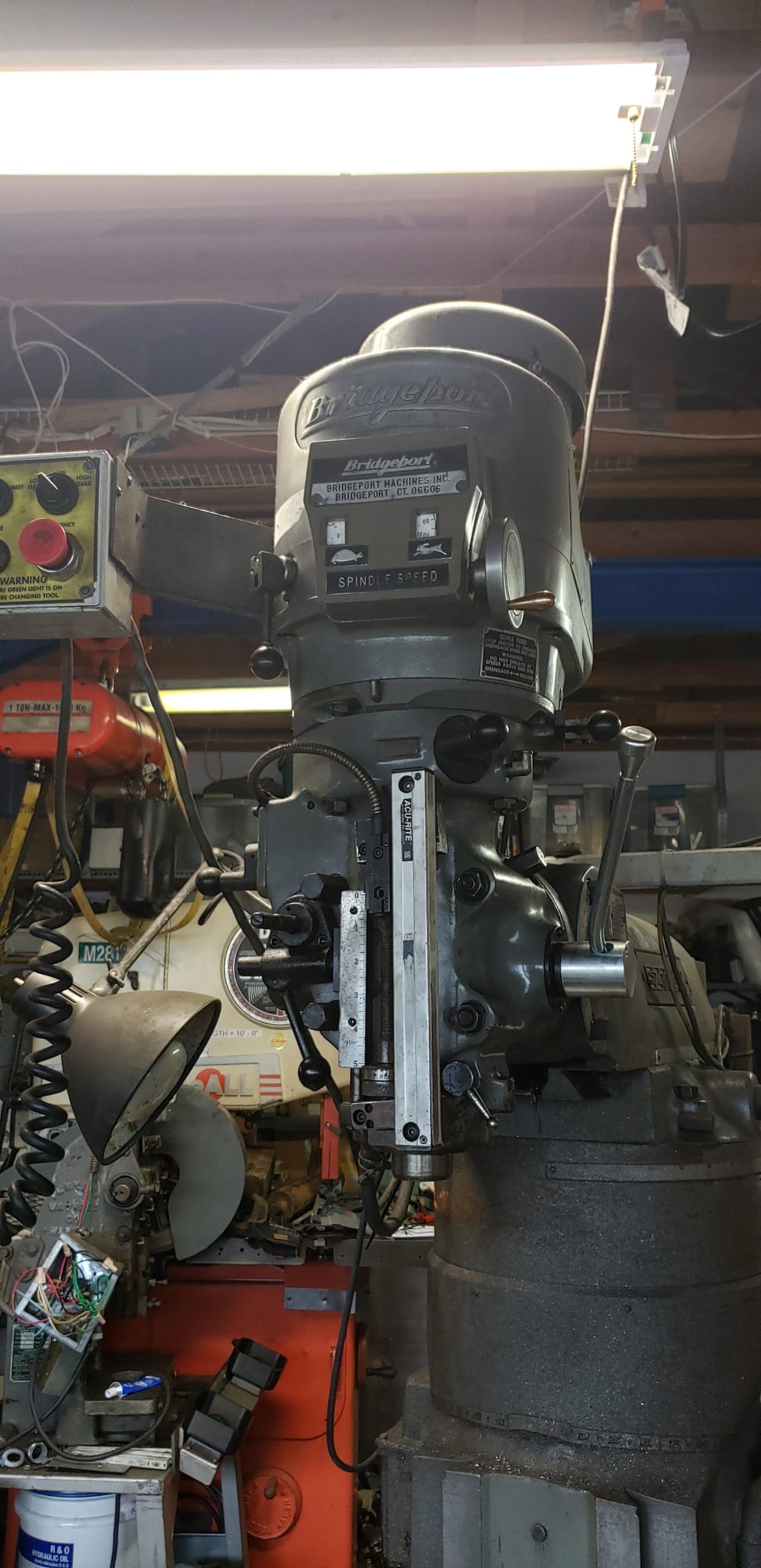 Bridgeport, Ez-Trak CNC Knee Mill, 1999- Tooling, 2-Axis CNC, DRO