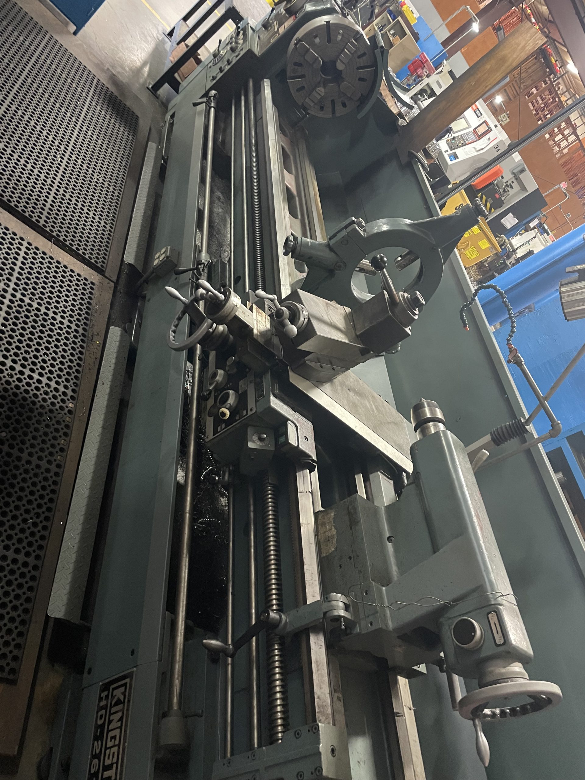 Kingston HD26120 Engine Lathe, 2013 - Equipped with Digital Readout, Tooling - Image 4