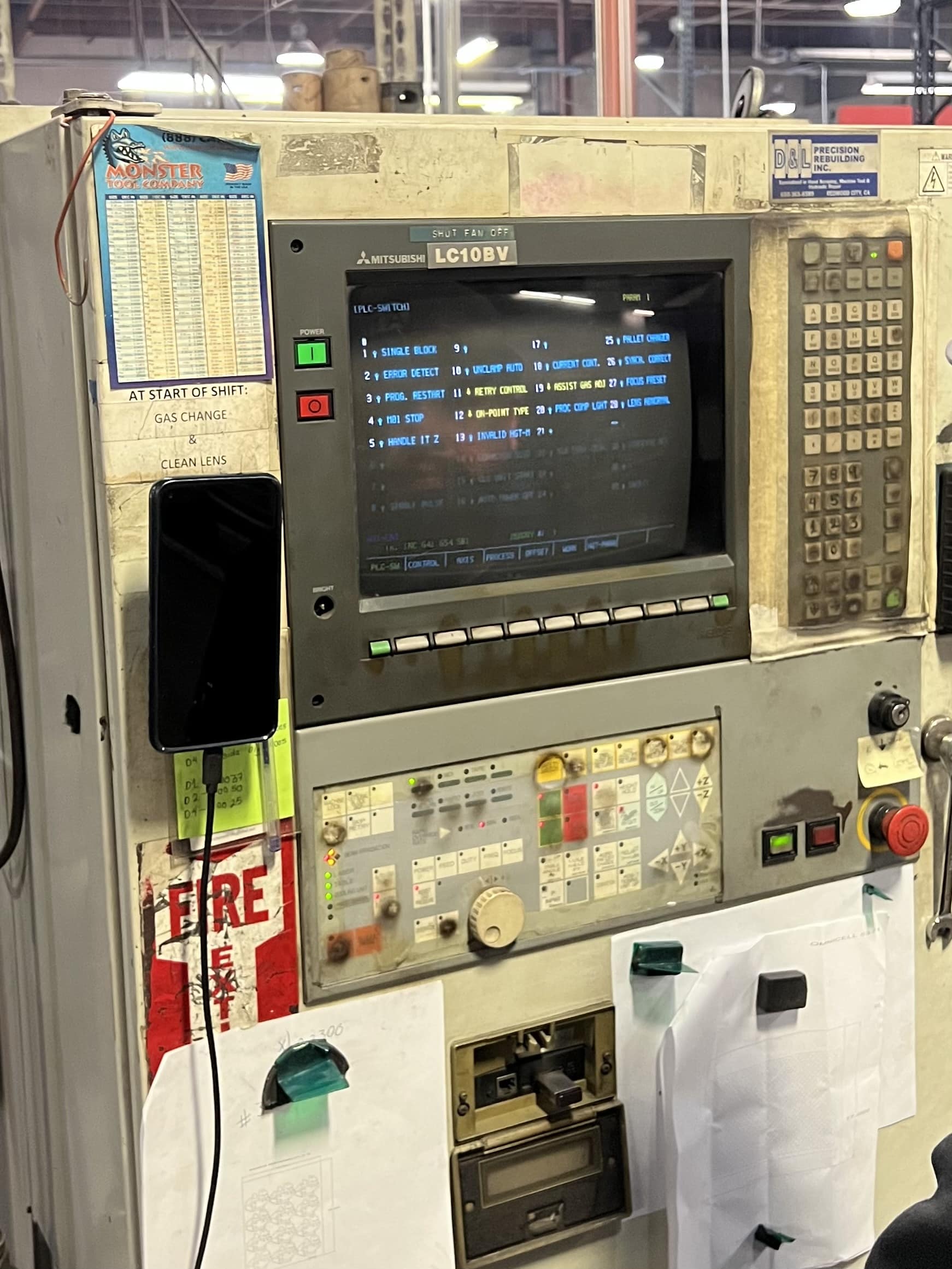 2000 Watt Mitsubishi ML3020D CO2 Laser, 1996 - 4' x 10', Chiller - Image 3