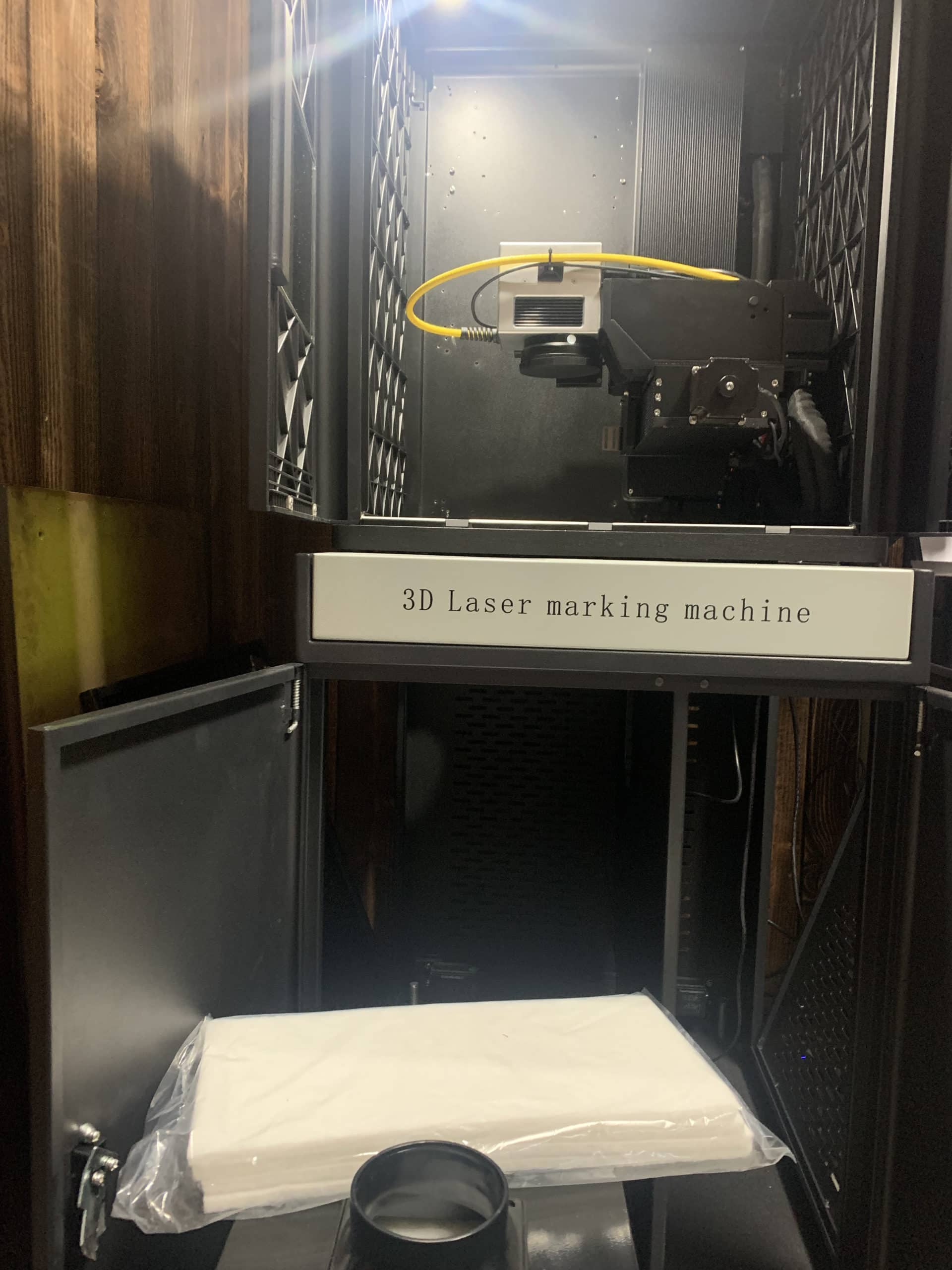 60W Lit Laser 376639-015 4"x4" 3D Fiber Laser Engraver, 2021 - Fume Extractor - Image 4