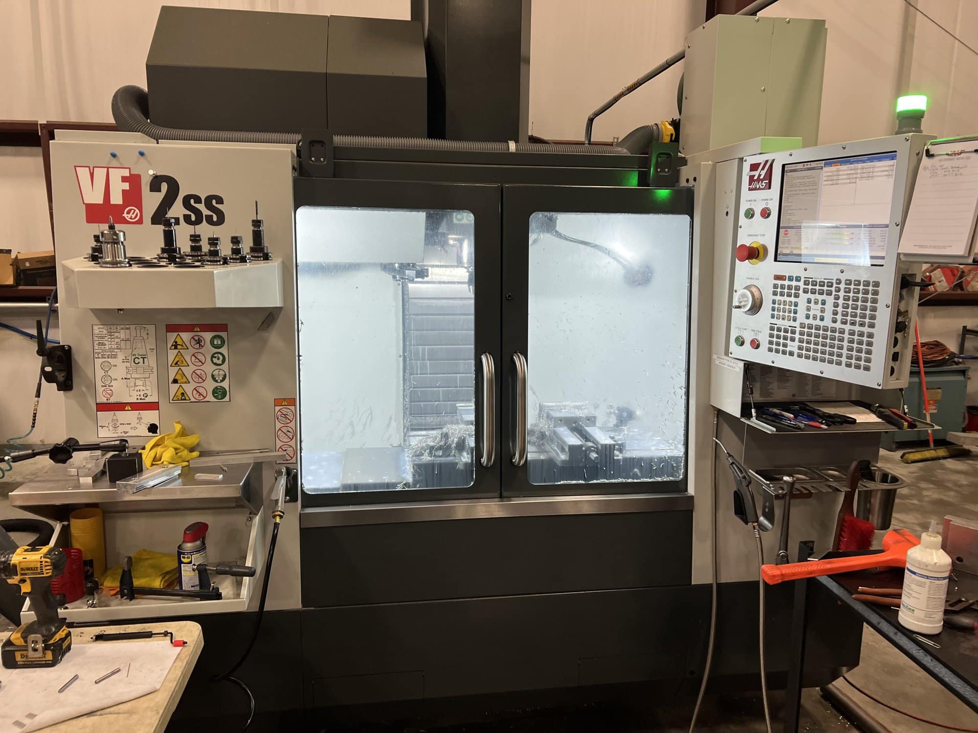 Haas VF-2SS VMC, 2021-Probe, 4th Axis Ready,Thru Spindle Coolant,High Speed Machining, Macros Rotation and Scaling
