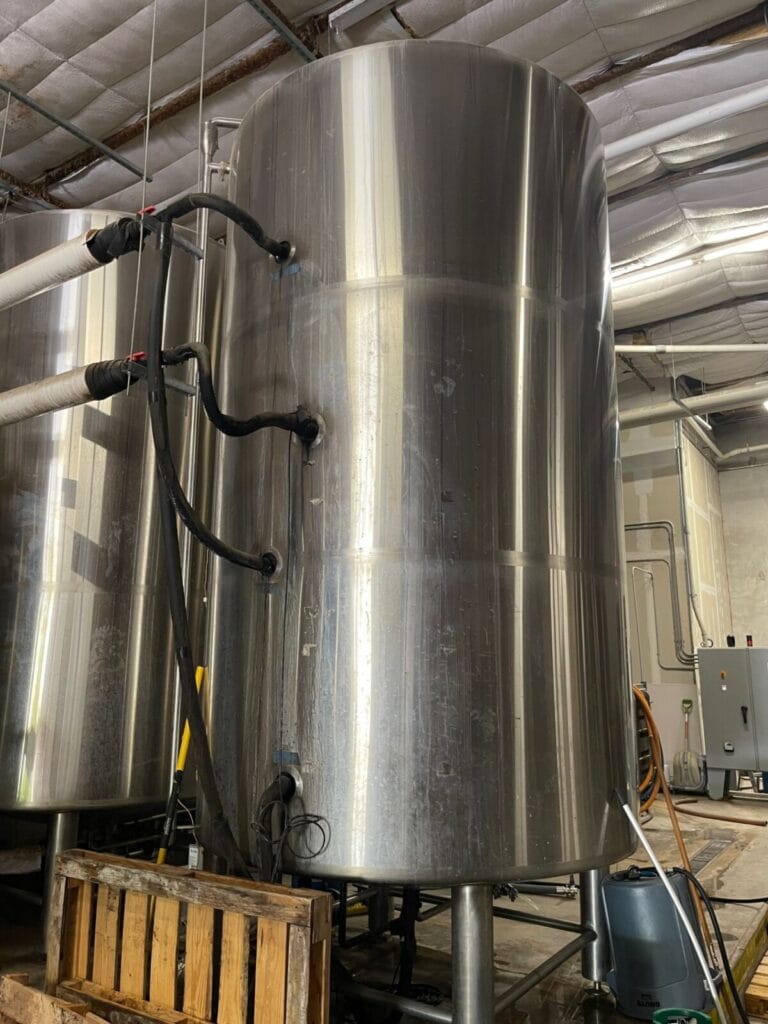 90 BBL Deutsche Beverage Stainless Steel Cold Liquor Tank CLT Glycol Jacketed, 2015