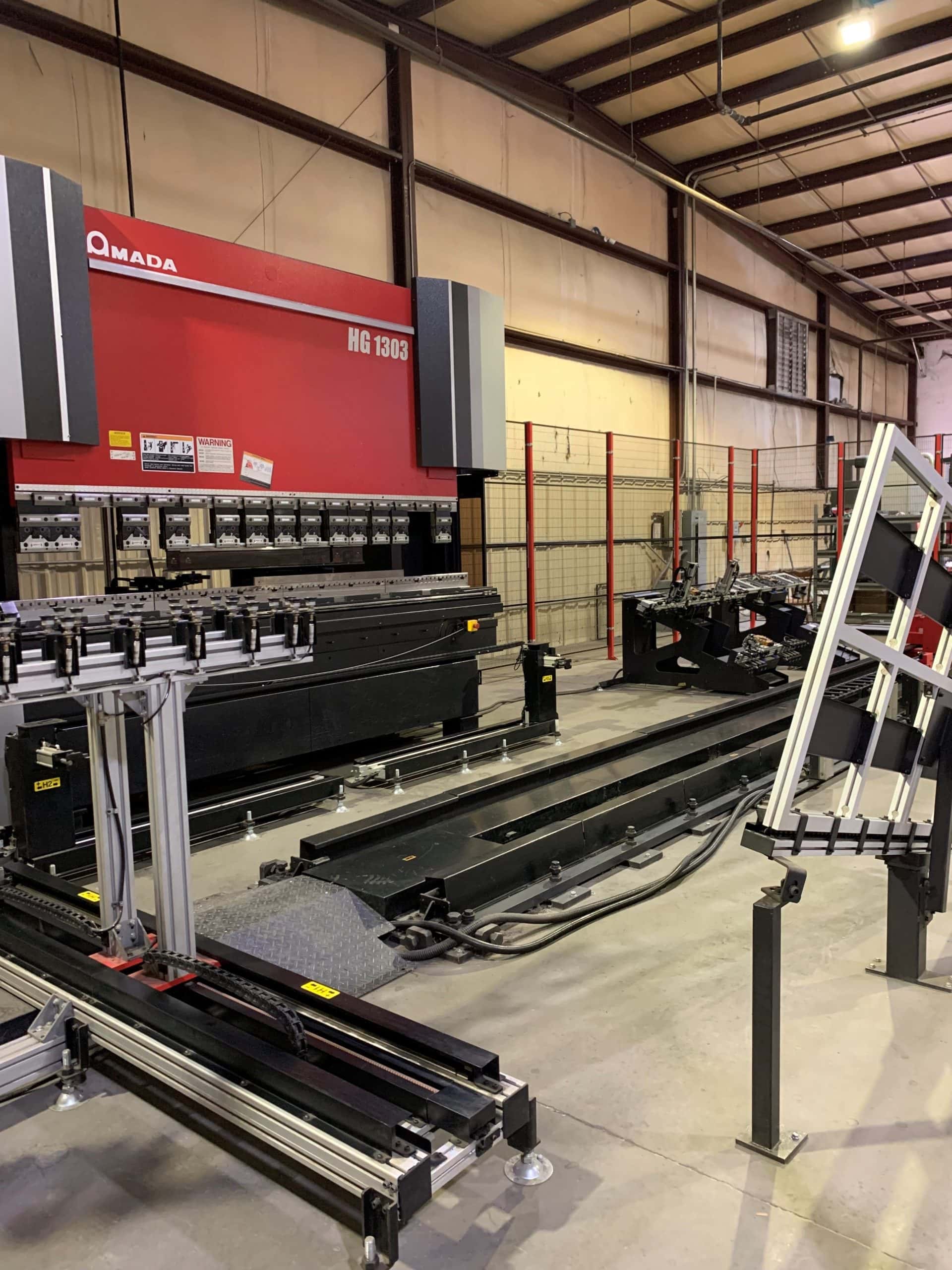146 Ton x 10' Amada HG1303 RM, 2017 Robotic Bending Cell - Image 2