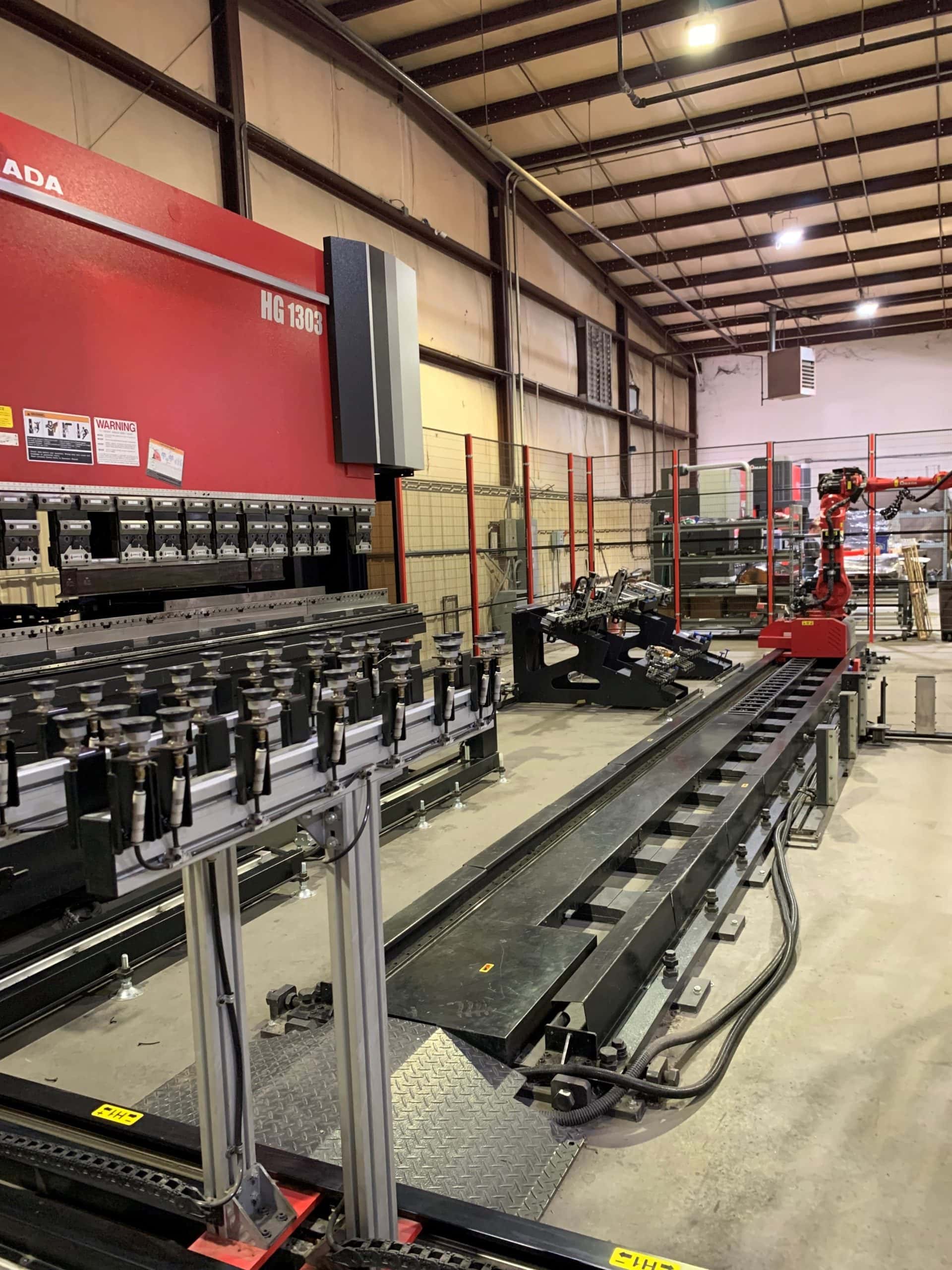 146 Ton x 10' Amada HG1303 RM, 2017 Robotic Bending Cell - Image 4