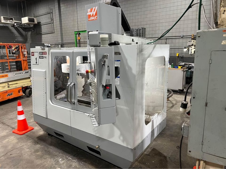 Haas VF-1D CNC VMC, 2007- Programmable Coolant Nozzle, 4 Axis Wired