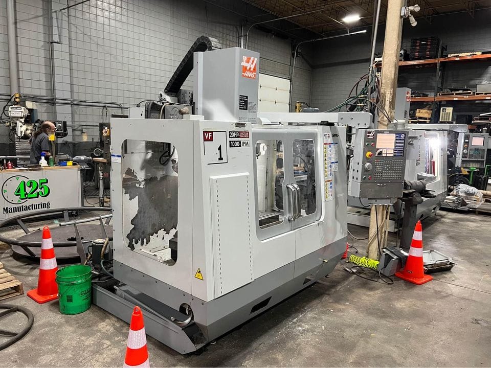 Haas VF-1D CNC VMC, 2007- Programmable Coolant Nozzle, 4 Axis Wired - Image 2