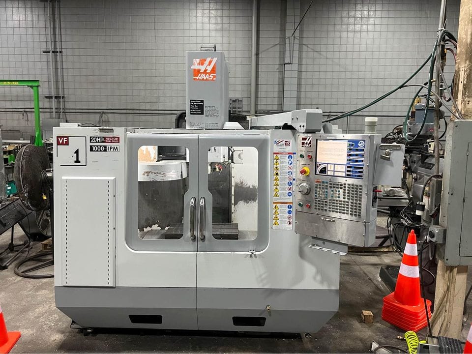 Haas VF-1D CNC VMC, 2007- Programmable Coolant Nozzle, 4 Axis Wired - Image 7