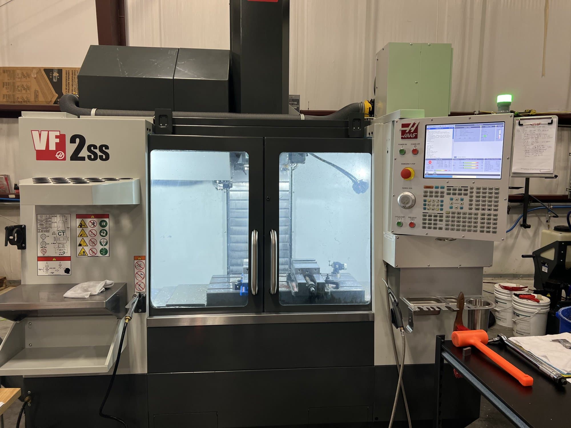 Haas VF-2SS VMC, 2021-Probe, 4th Axis Ready, Thru Spindle Coolant, High Speed Machining, Macros Rotation and Scaling