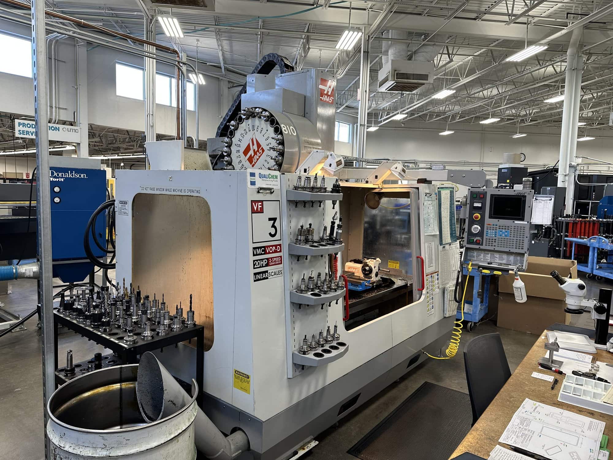 Haas VF-3B VMC, 2002- 4th Axis Interface, Hand Wheel, 24ATC, BT-40