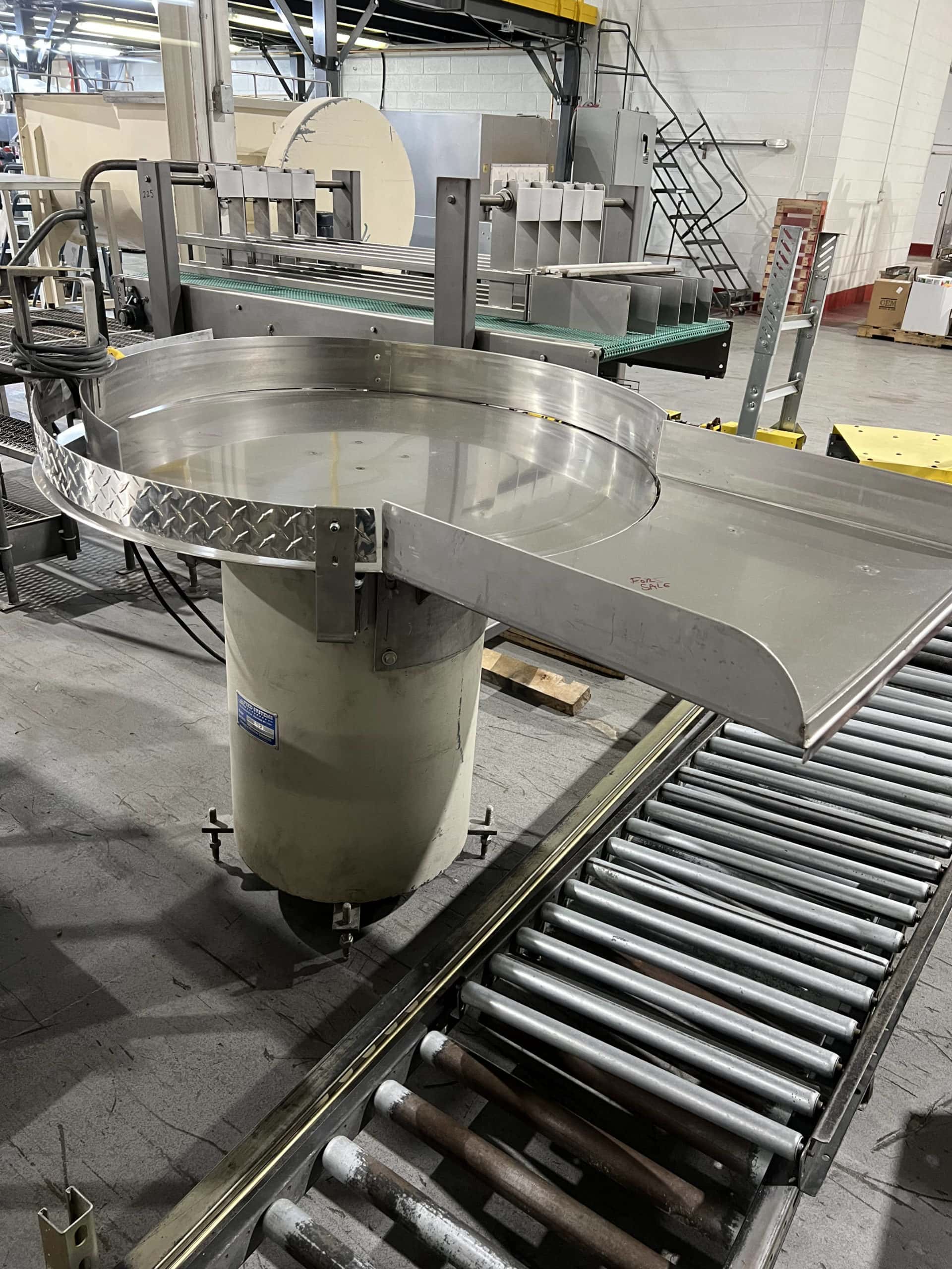 36" Diameter Feed Systems FS-S Rotary Accumulation Table