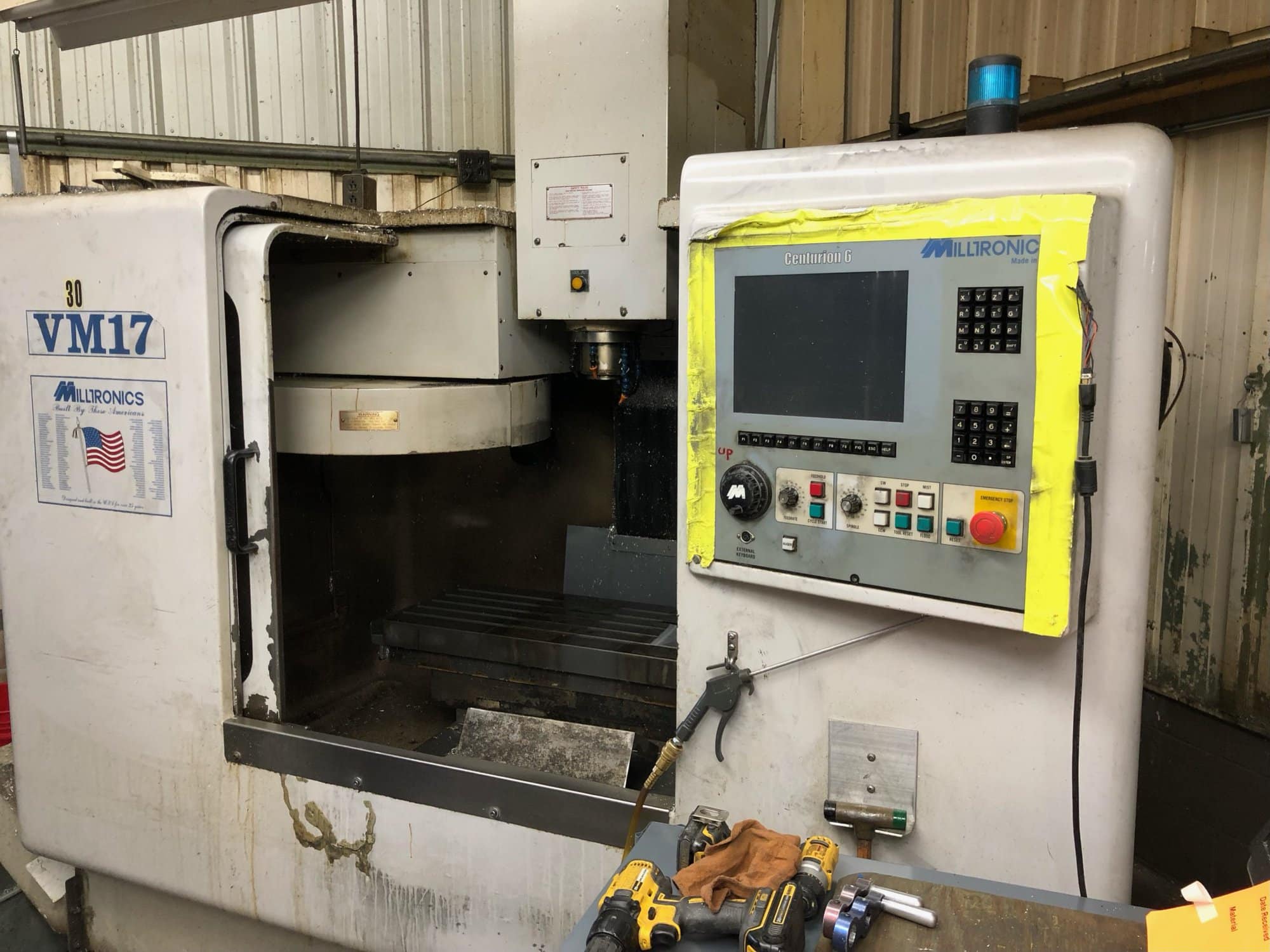 Milltronics VM-17 VMC, 2002 - 10,000 RPM, Parts Machine