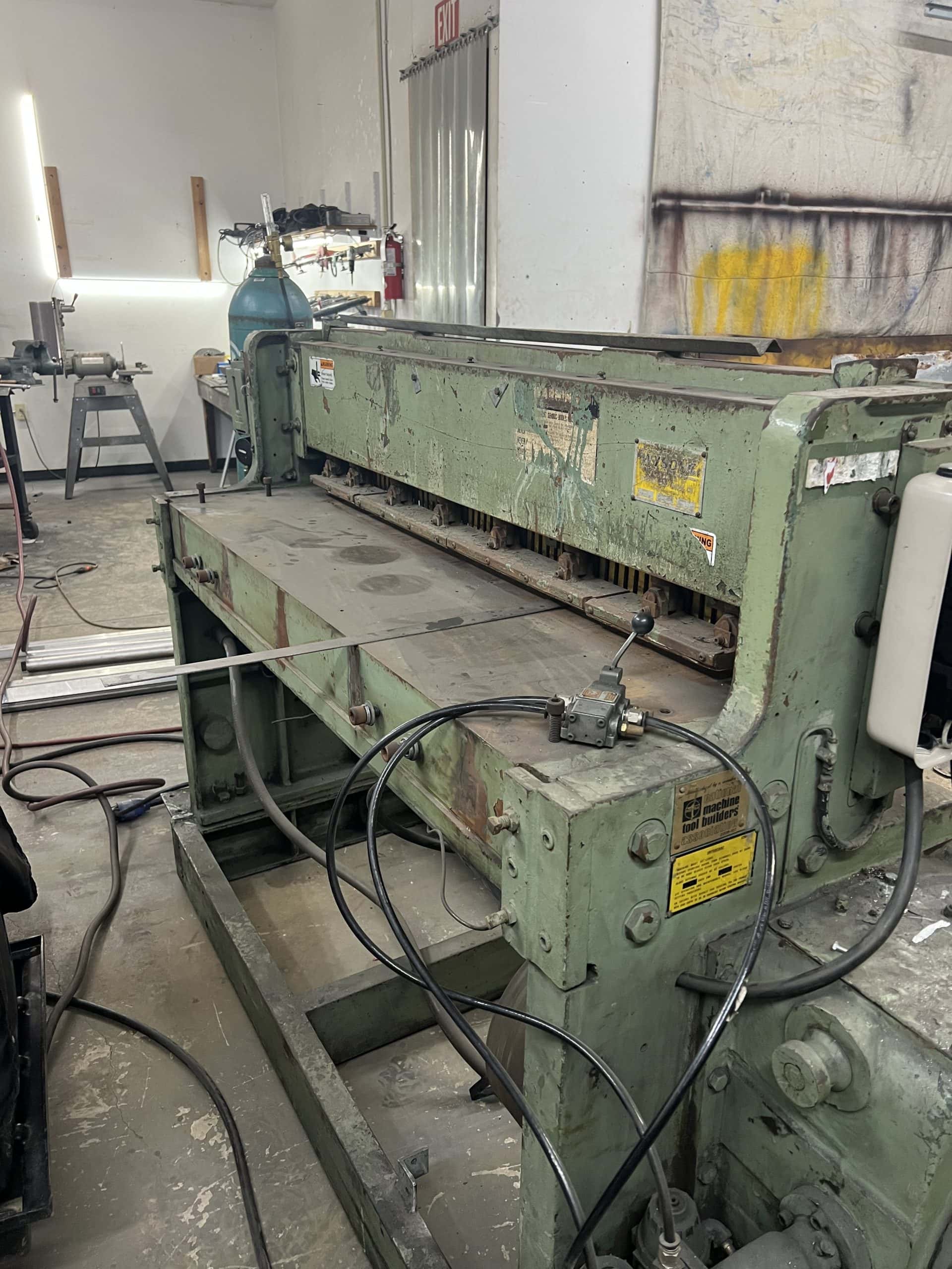 14 Gauge x 52" Wysong 1452 Shear, 1963- Squaring Arm Included