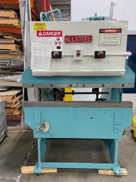 20 Ton x 4' Allsteel 20-4 Hydraulic Press Brake, 1986 - Image 4