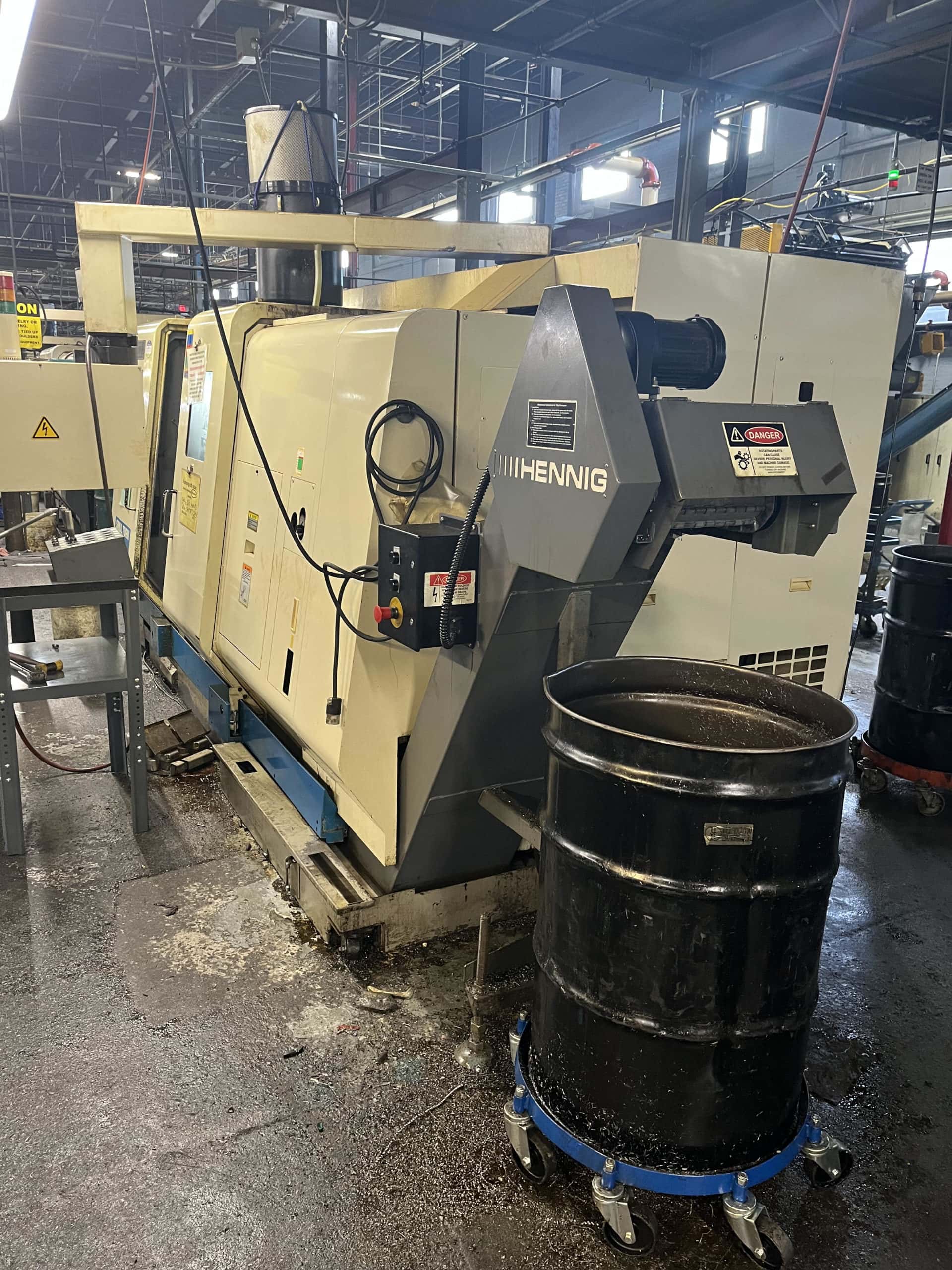 Okuma LU-300 CNC Lathe, 2003 - 8" Chuck, Twin Turret, Chip Conveyor, Hydraulic Steady Rest, Mist Collector. - Image 5