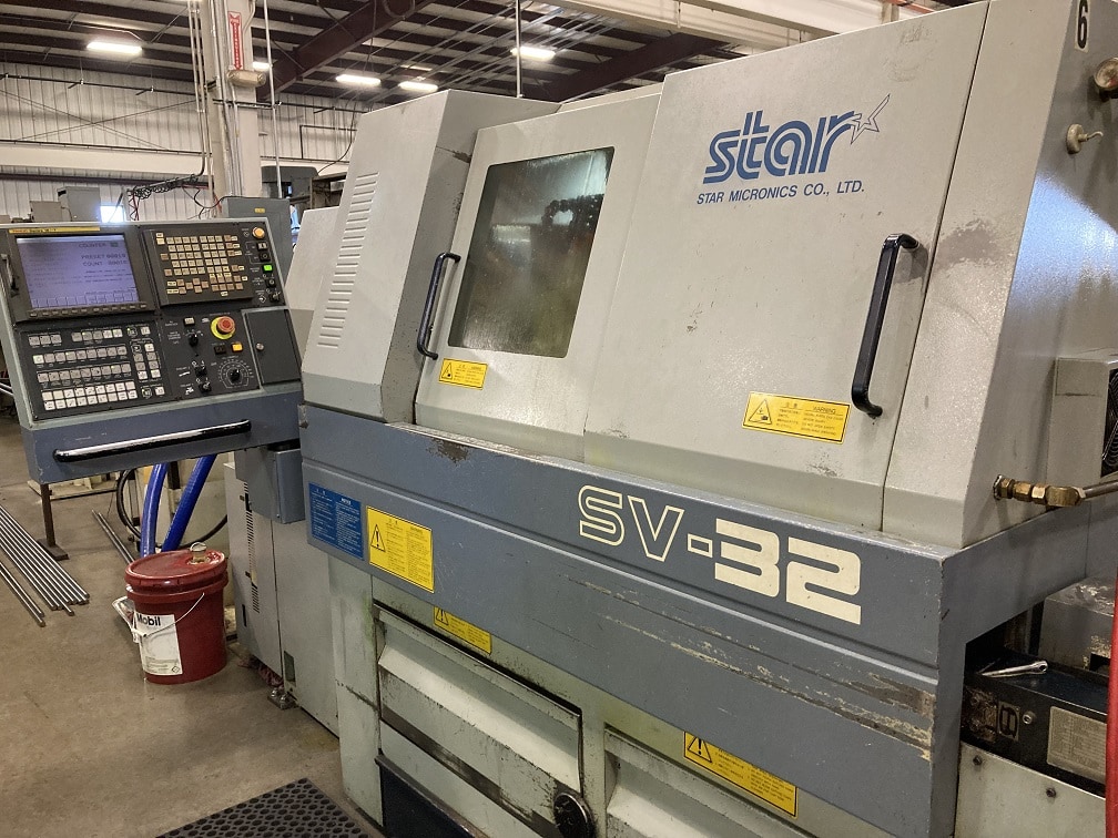Star SV-32 CNC Swiss Lathe, 2005 - Live Tooling, Bar Feeder - Image 5