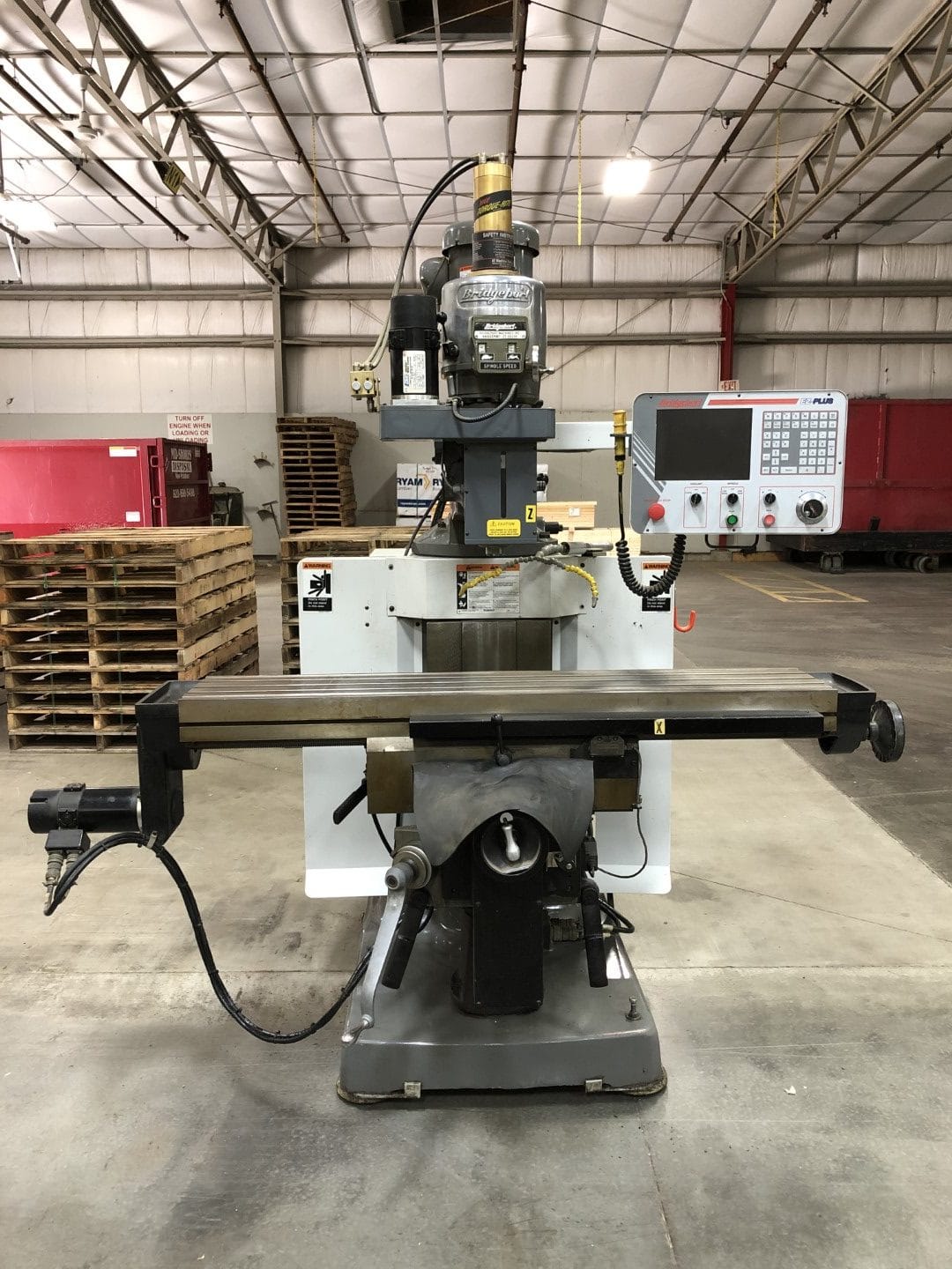 11” x 58” Bridgeport EZ-Trak II Knee Mill, 2002 - EZ Plus Control