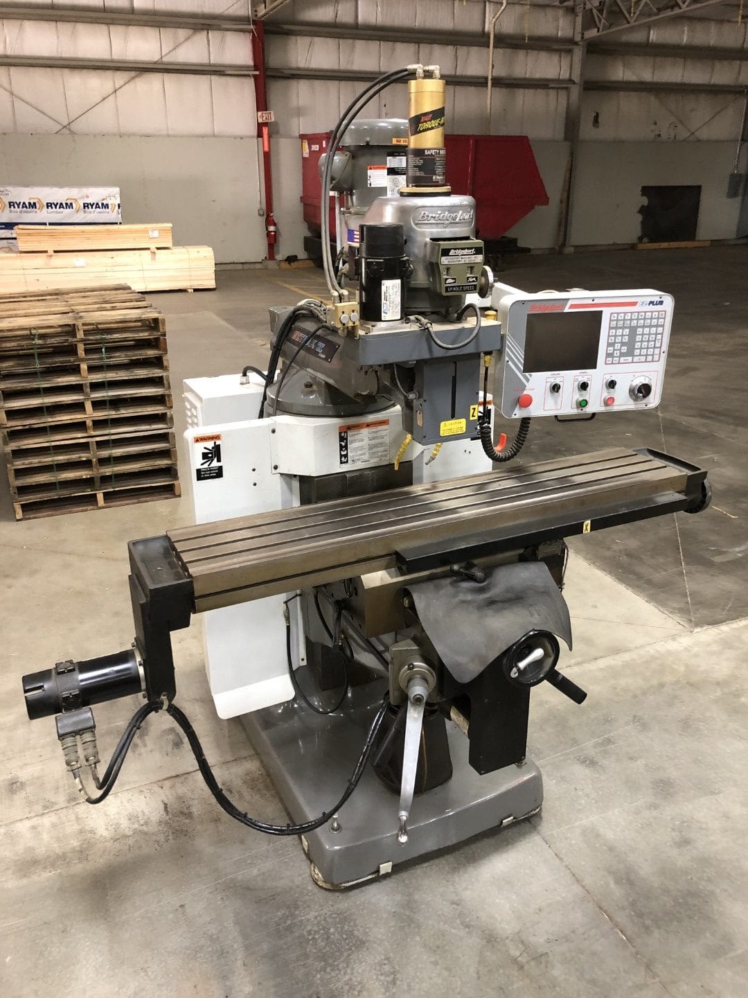 11” x 58” Bridgeport EZ-Trak II Knee Mill, 2002 - EZ Plus Control - Image 2