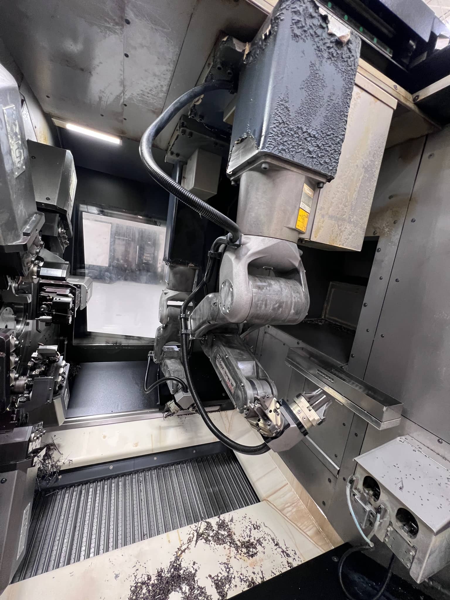 DMG Mori Multisprint 36 CNC Multi Spindle Lathe, 2019 - High Pressure Coolant, Chip Conveyor, Oil Mist Collector, (2) Fanuc Robots Included - Image 8