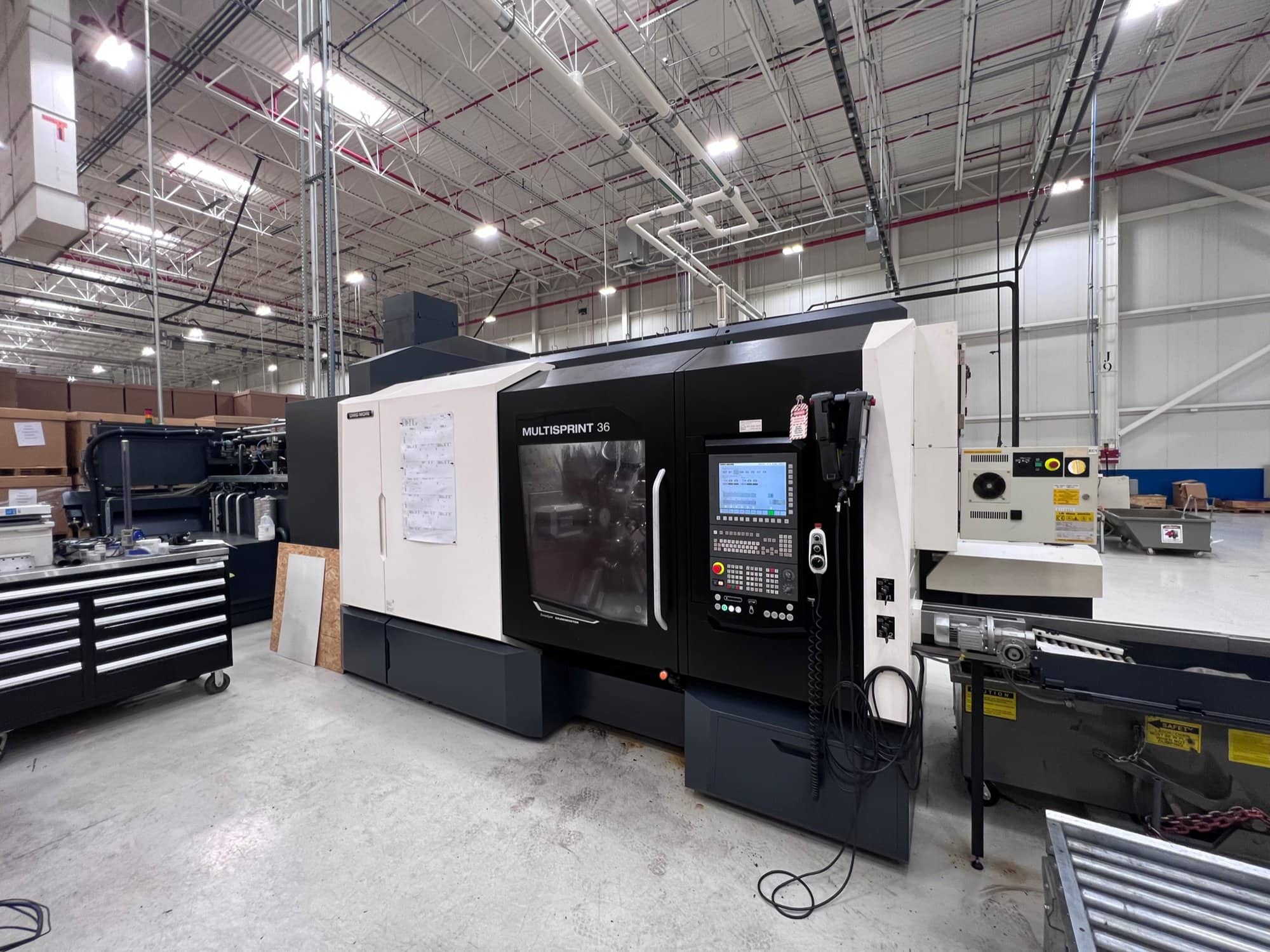 DMG Mori Multisprint 36 CNC Multi Spindle Lathe, 2019 - High Pressure Coolant, Chip Conveyor, Oil Mist Collector, (2) Fanuc Robots Included - Image 2