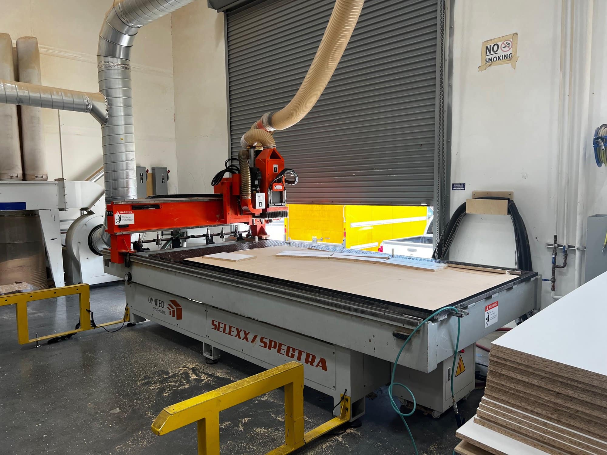 5' x 10' OmniTech Selexx Spectra CNC Router, 2012