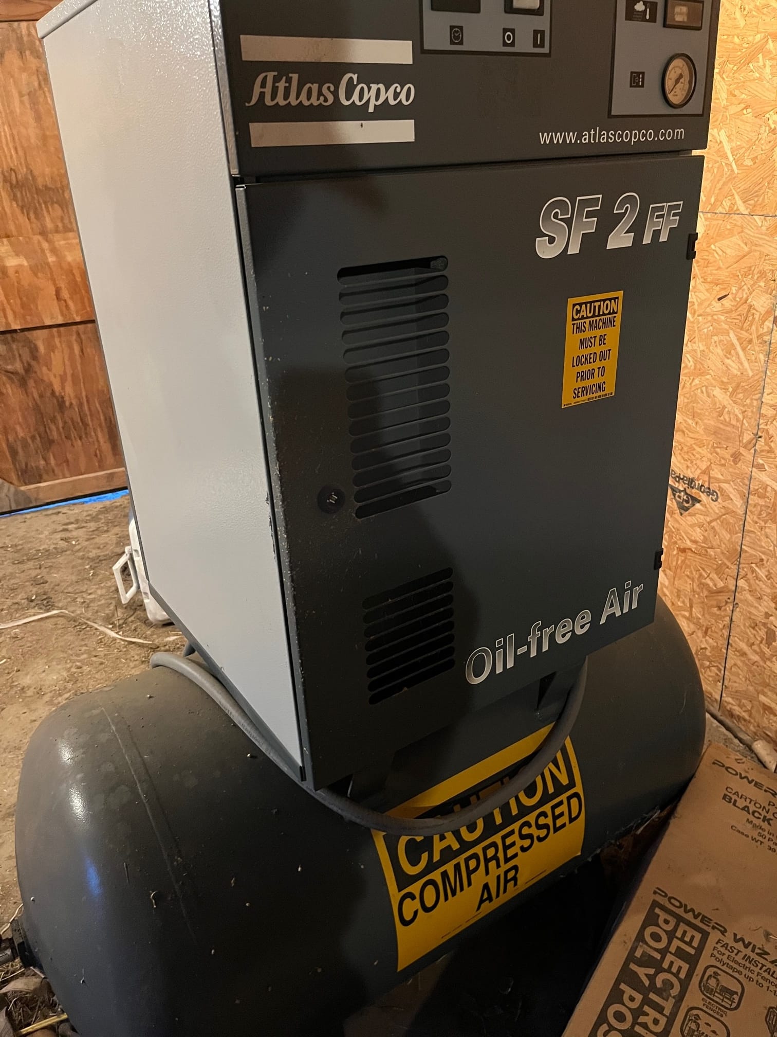 3HP Atlas Copco SF2FF Oil-Free Air Compressor, 2007 - Image 6