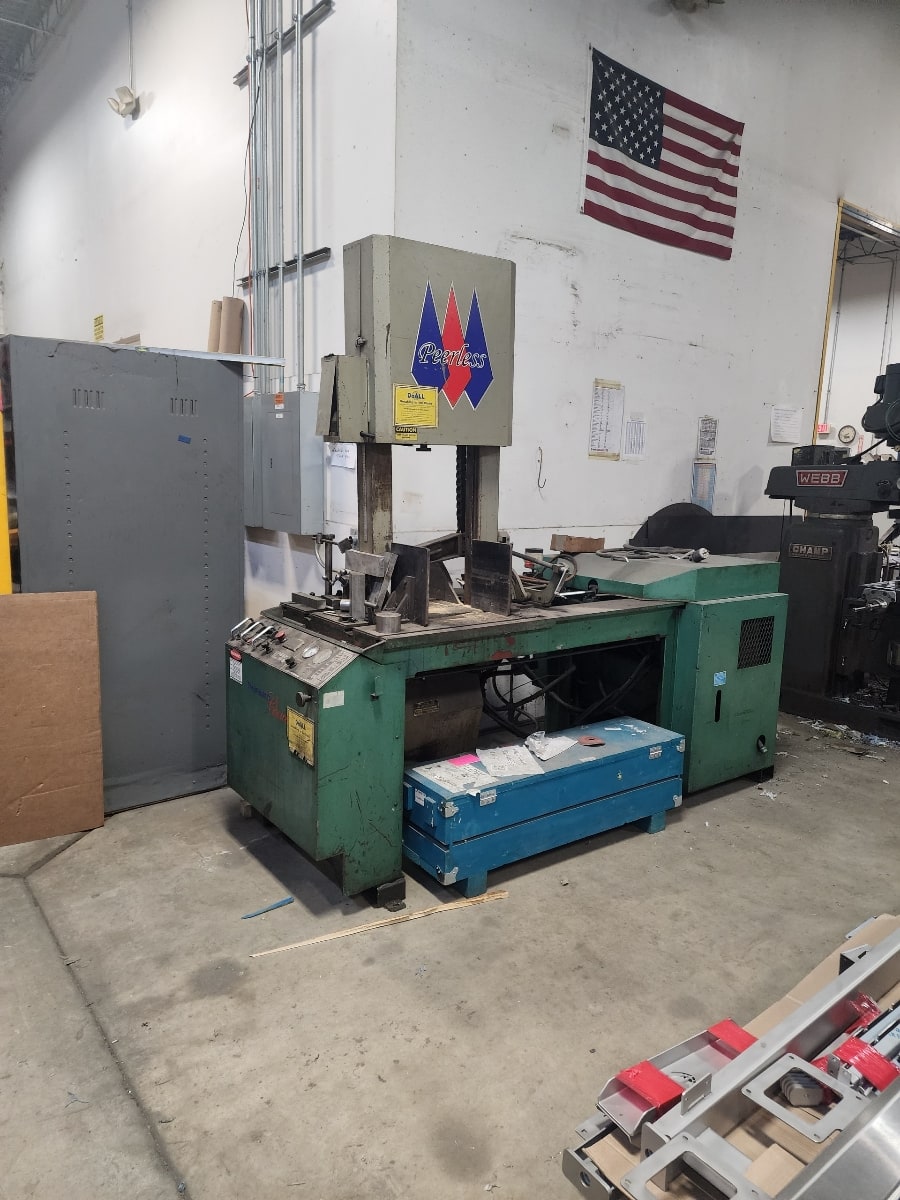 18" x 20" Peerless VB-181C Horizontal Bandsaw, 2005