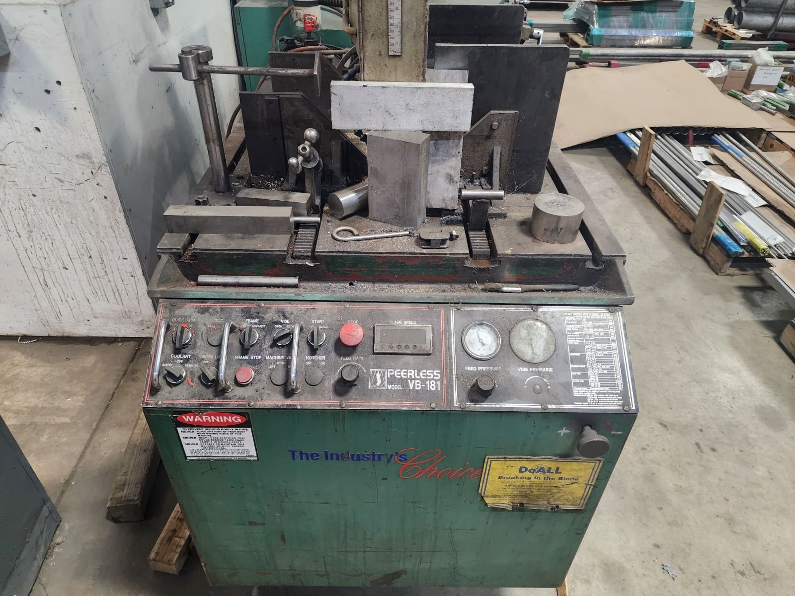 18" x 20" Peerless VB-181C Horizontal Bandsaw, 2005 - Image 3