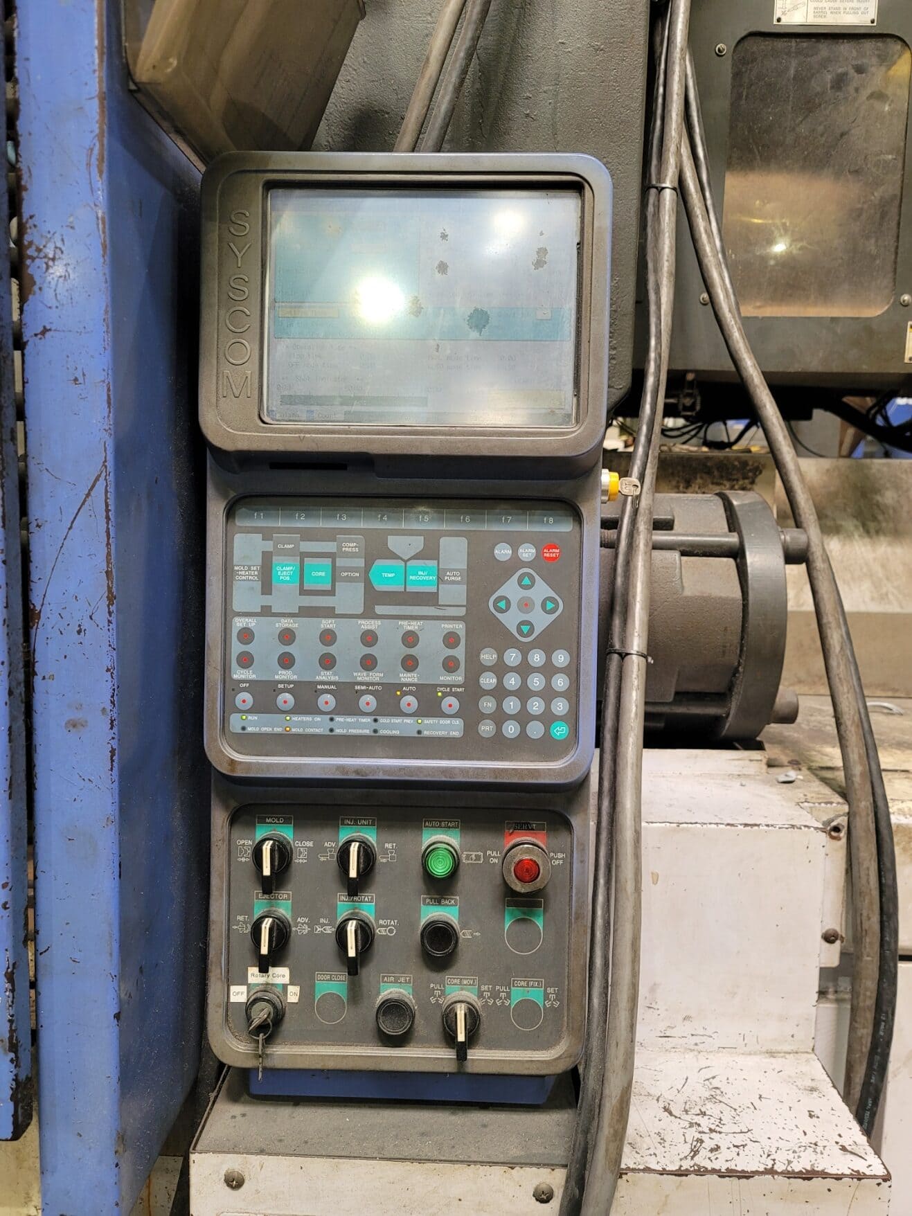 610 TON 105 OZ Shot Size JSW J610 ELIII-3100H Electric PVC Injection Molding Machine, 2005 - Air Blow, Robot Interface - Image 2