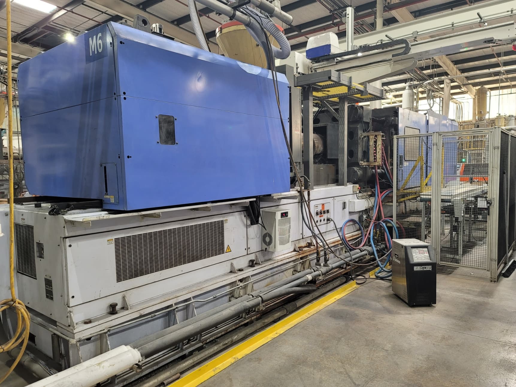 610 TON 105 OZ Shot Size JSW J610 ELIII-3100H Electric PVC Injection Molding Machine, 2005 - Air Blow, Robot Interface - Image 3