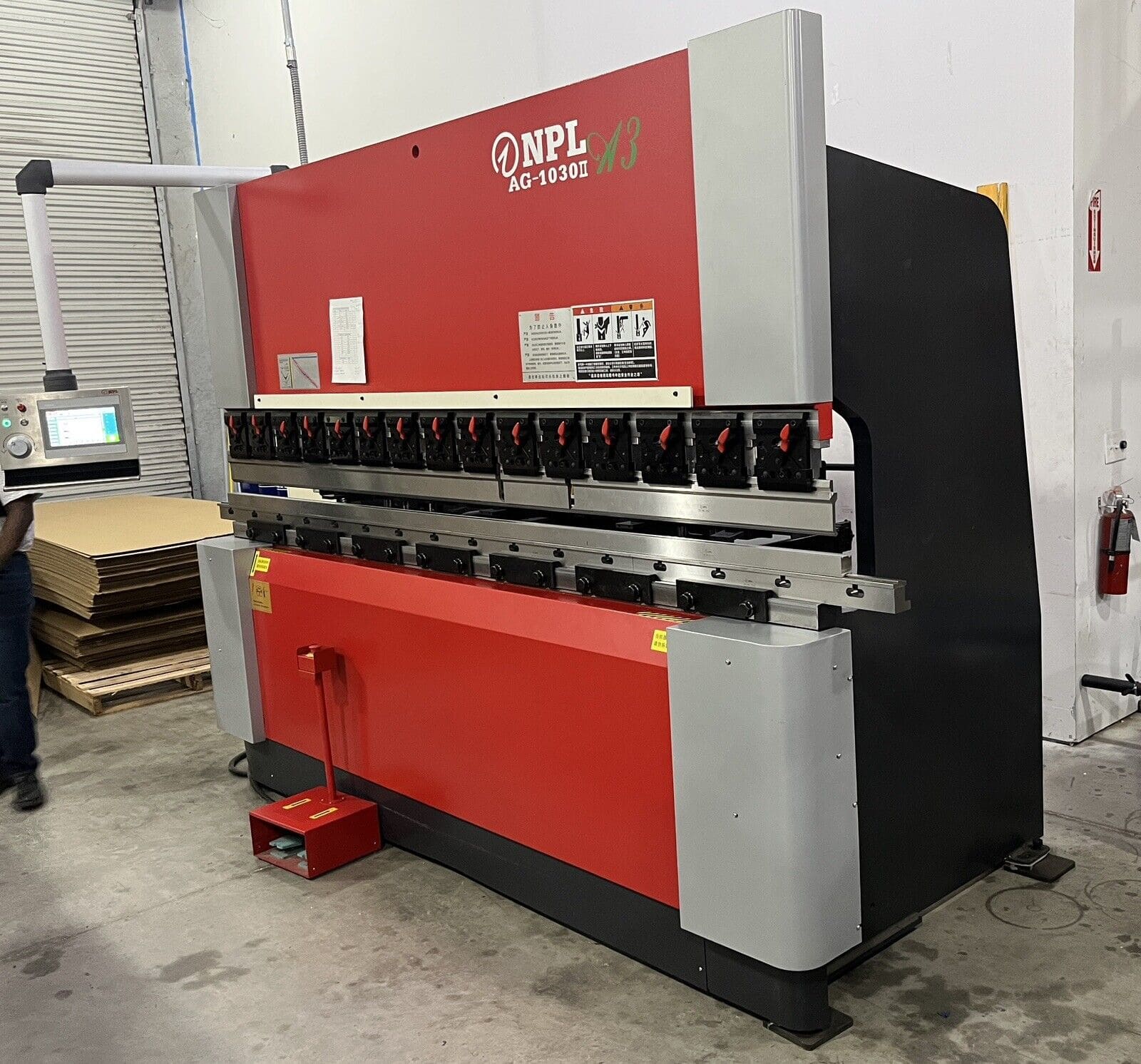 100 Ton x 10' NPL AG-1030 IIA3 CNC Press Brake, 2020- Tooling Included, 3 Axis