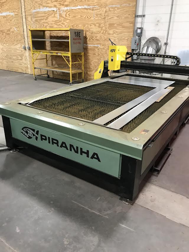 5'x10' Piranha C 510-Hypertherm Powermax 85 Plasma, 2019