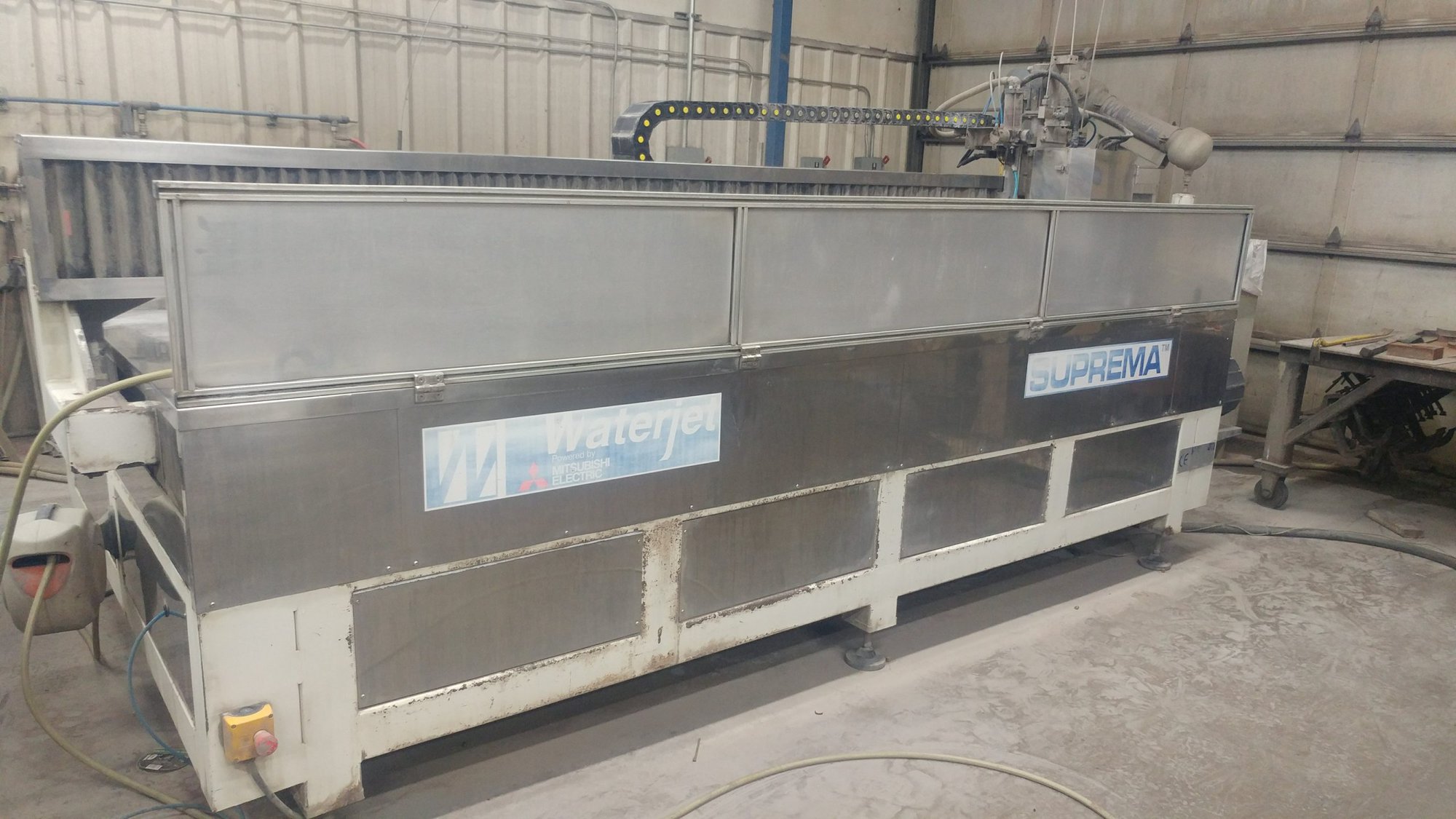 5' x 10' Mitsubishi Suprema Waterjet, 2007- 60,000 PSI