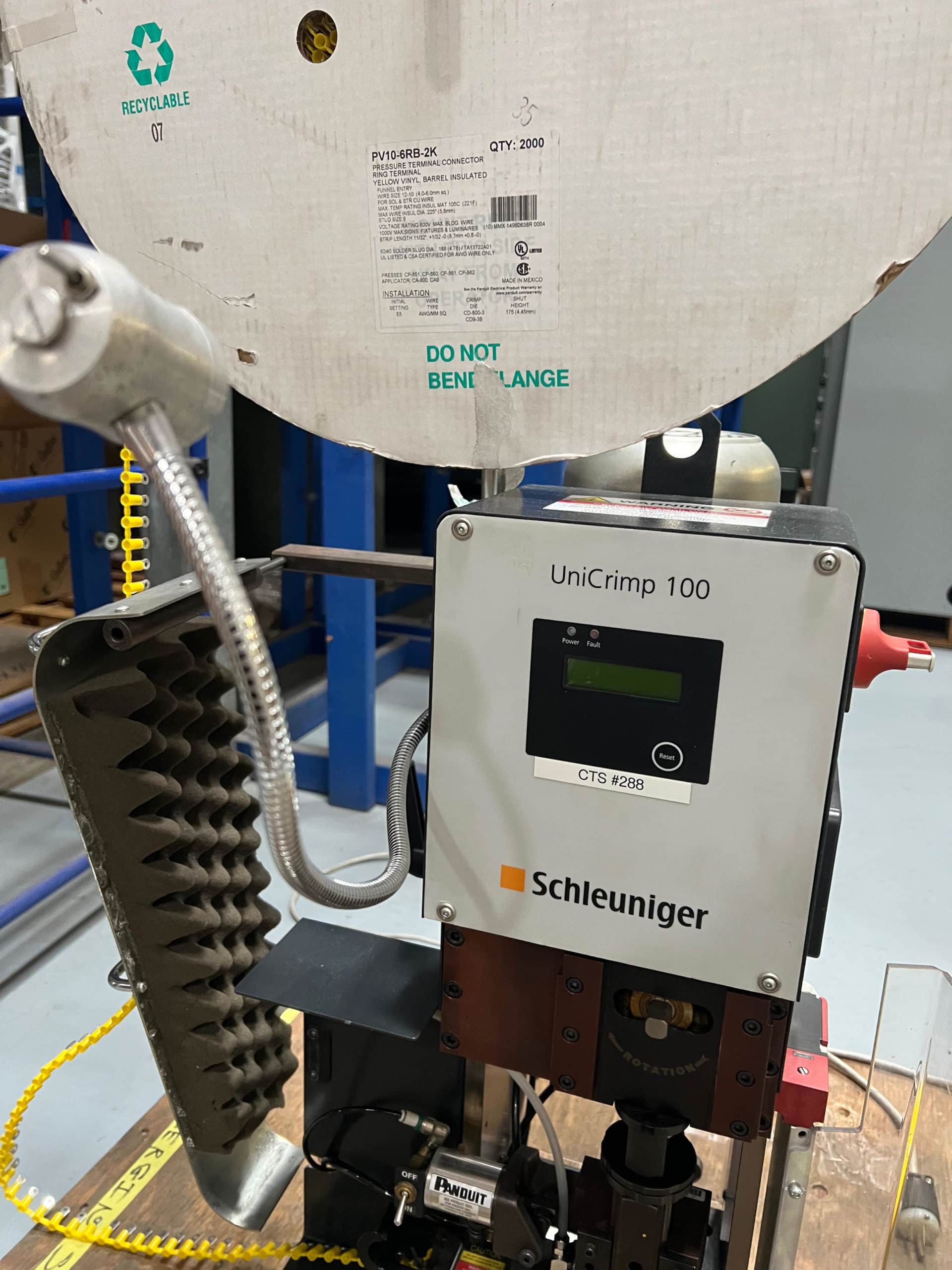 Schleuniger UniCrimp100 Crimping Machine, 2016 - Includes Unused Set of Dies