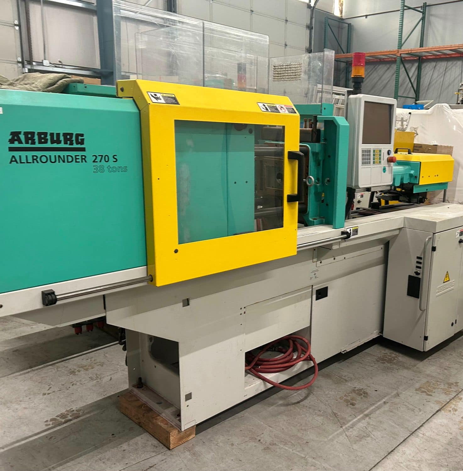 38 Ton 2.7 OZ Arburg Allrounder 270 S 350-170 Hydraulic Injection Molding Machine, 2008