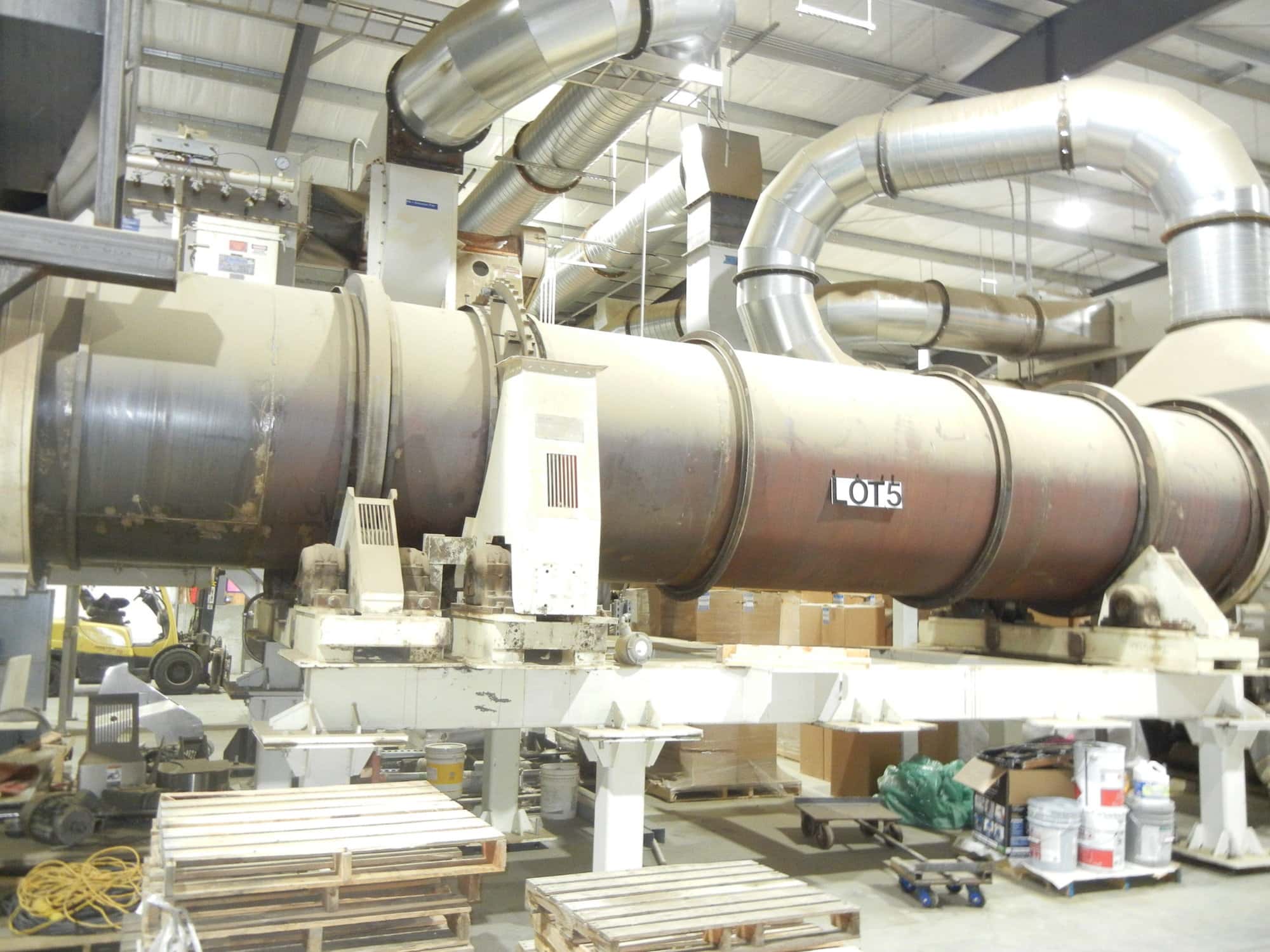 FMC Link-Belt Roto-Shell Carbon Steel Drum Dryer w/ NECO Air Heating System