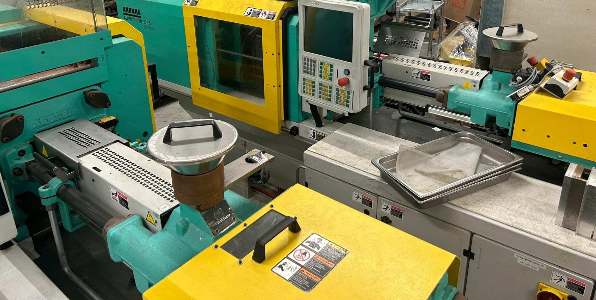 38 Ton 2.7 OZ Arburg Allrounder 270 S 350-170 Hydraulic Injection Molding Machine, 2008 - Image 2