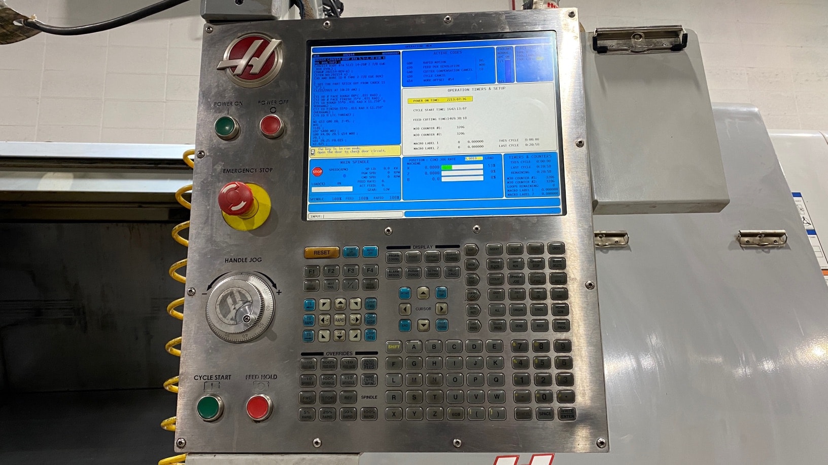 Haas SL-40L Big Bore Long Bed CNC Lathe, 2011 - 1000 PSI High-Pressure Coolant, Steady Rest, Rigid Tapping, Chip Conveyor - Image 3