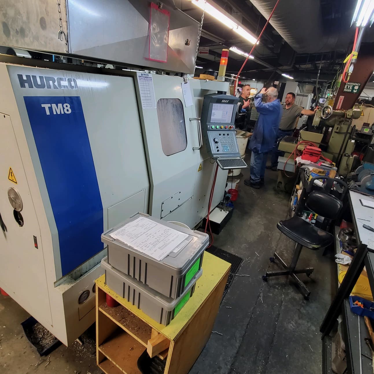 Hurco TM8 CNC Lathe, 2006 - WinMax Control, Chip Conveyor