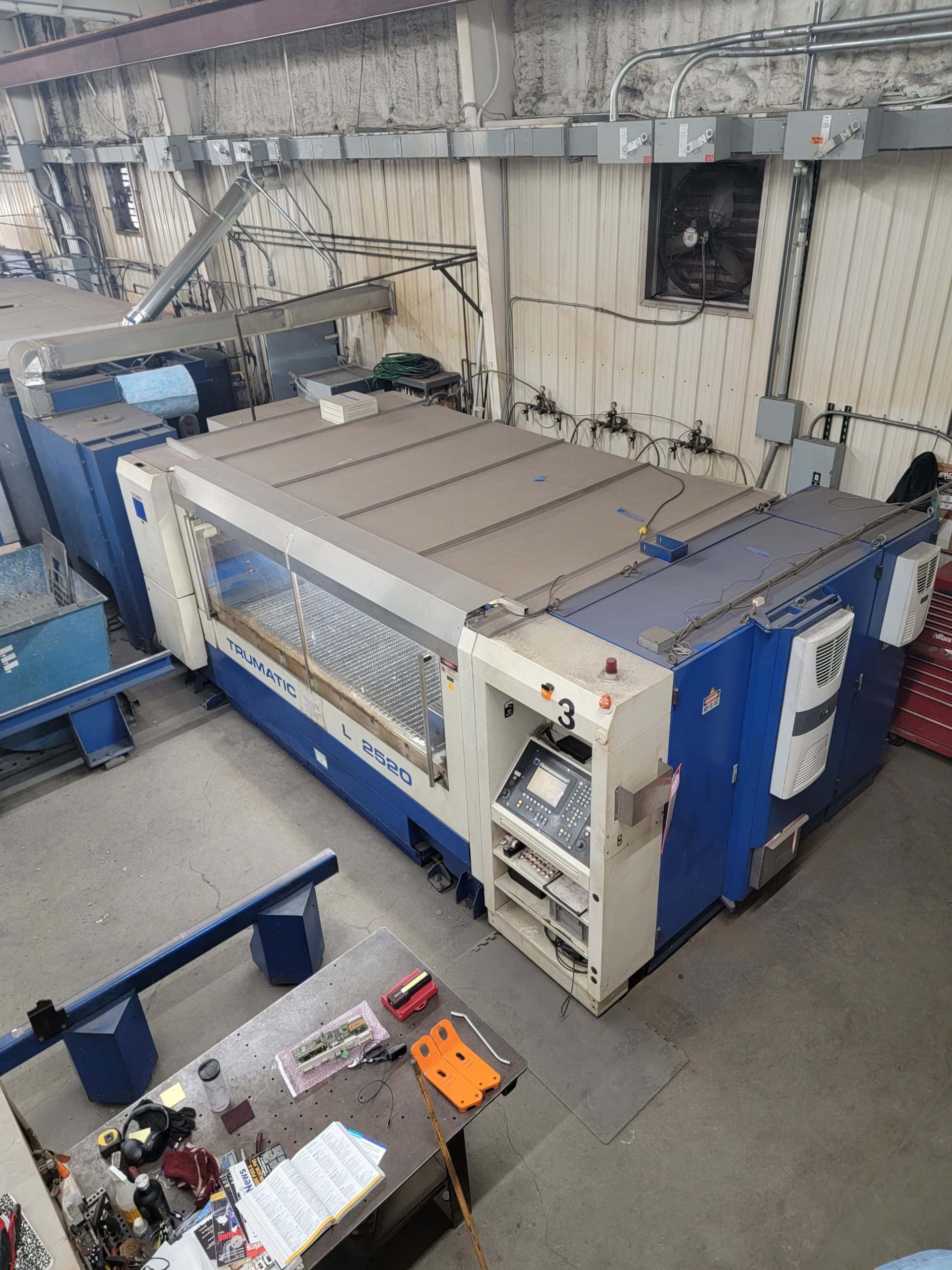 2,000 Watt 4'x8' Trumpf Trumatic L 2520 CO2 Laser, 2003 - Image 2