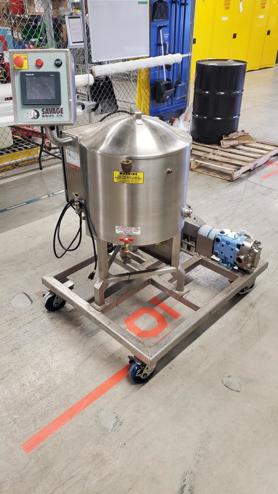 Savage Bros 0912-40 Chocolate Melter and Conditioner with SPX Pump - Good Condition