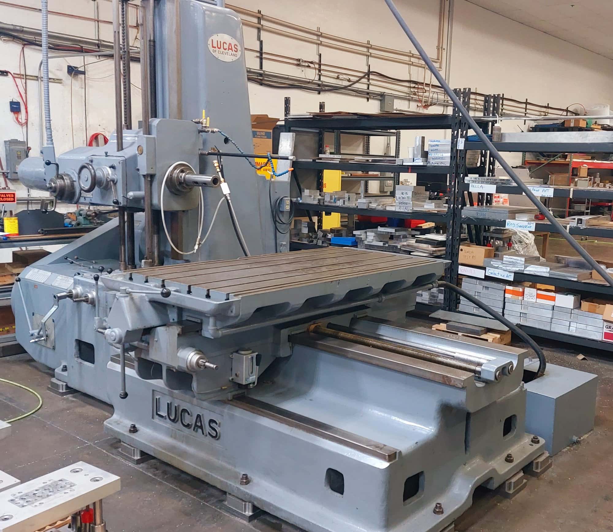 LUCAS 41B - 48 3" Horizontal Boring Mill, 1954- Tooling Included, Clean