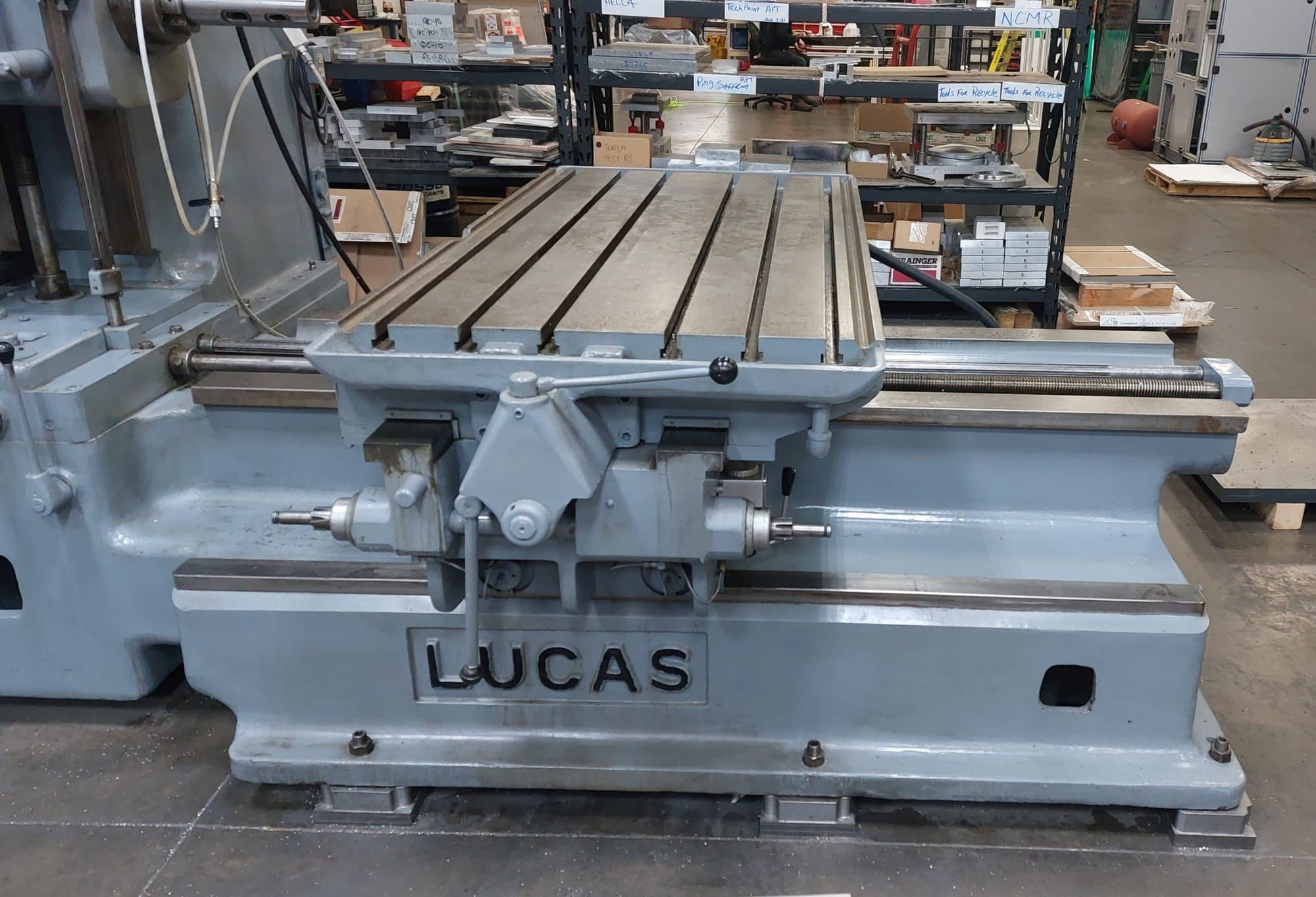 LUCAS 41B - 48 3" Horizontal Boring Mill, 1954- Tooling Included, Clean - Image 7