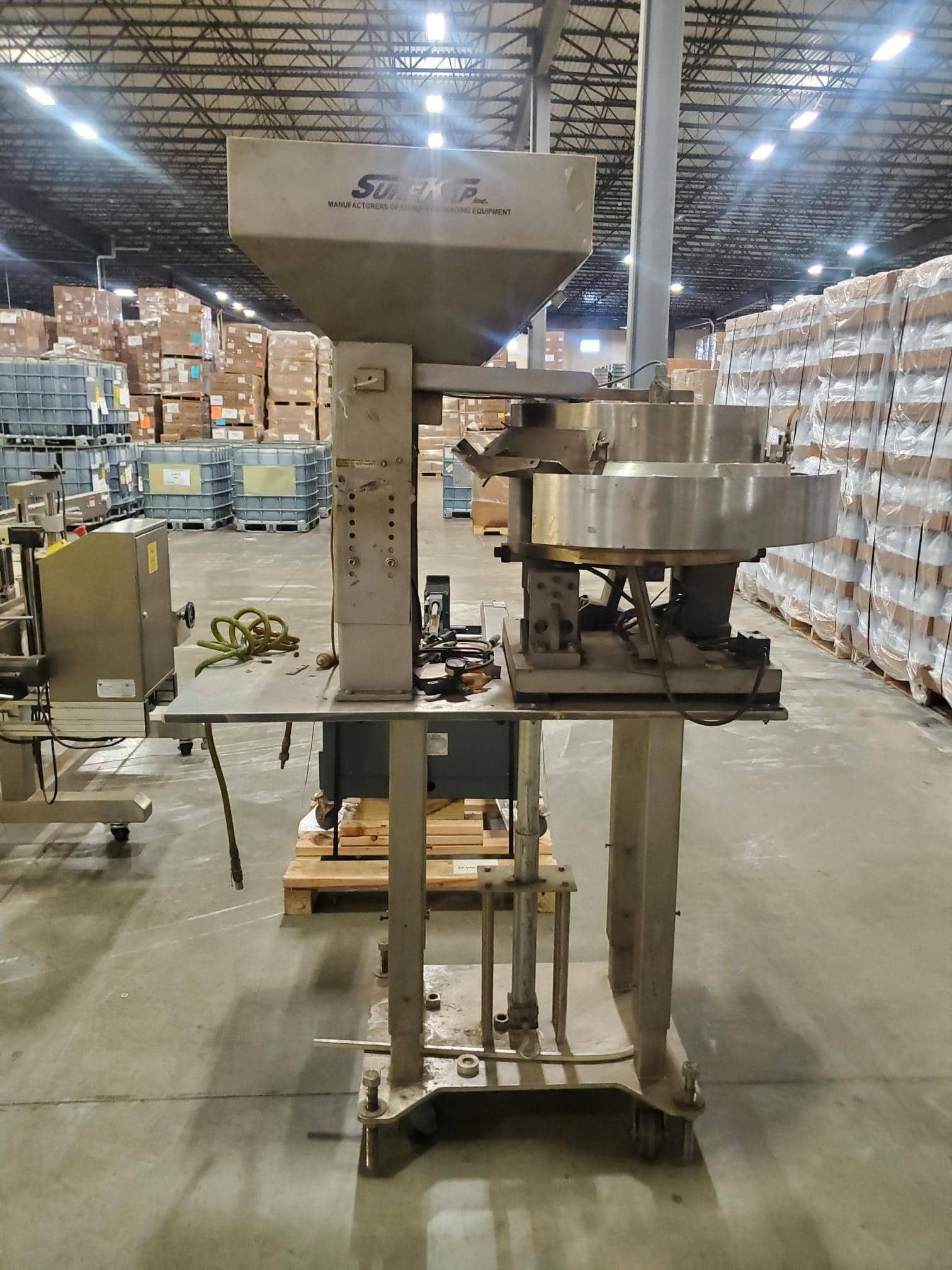 PWI SD-557 Cap Feeder/Bowl Sorter, 2012