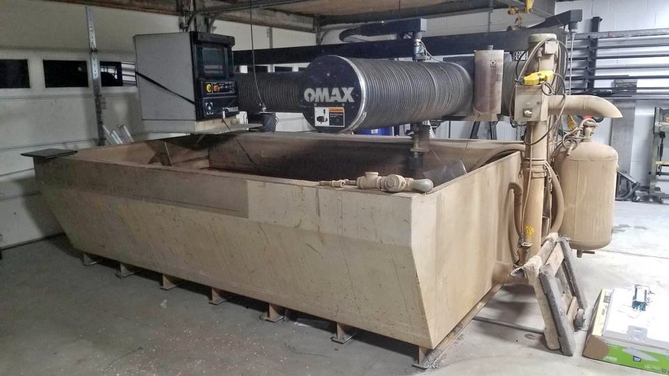 4'x8' Omax 55100 Waterjet, 2005 - 50,000 PSI
