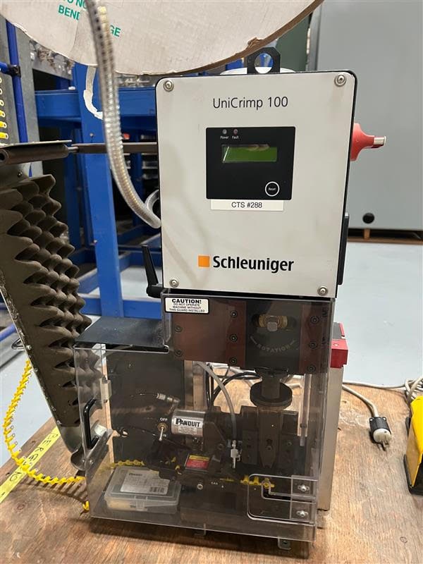 Schleuniger UniCrimp100 Crimping Machine, 2016 - Includes Unused Set of Dies - Image 5