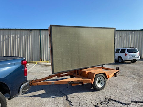 Ver-Mac 1210QS 3 Line 8 Character Message Board With Trailer, 2005 - Solar, Video Available - Image 5
