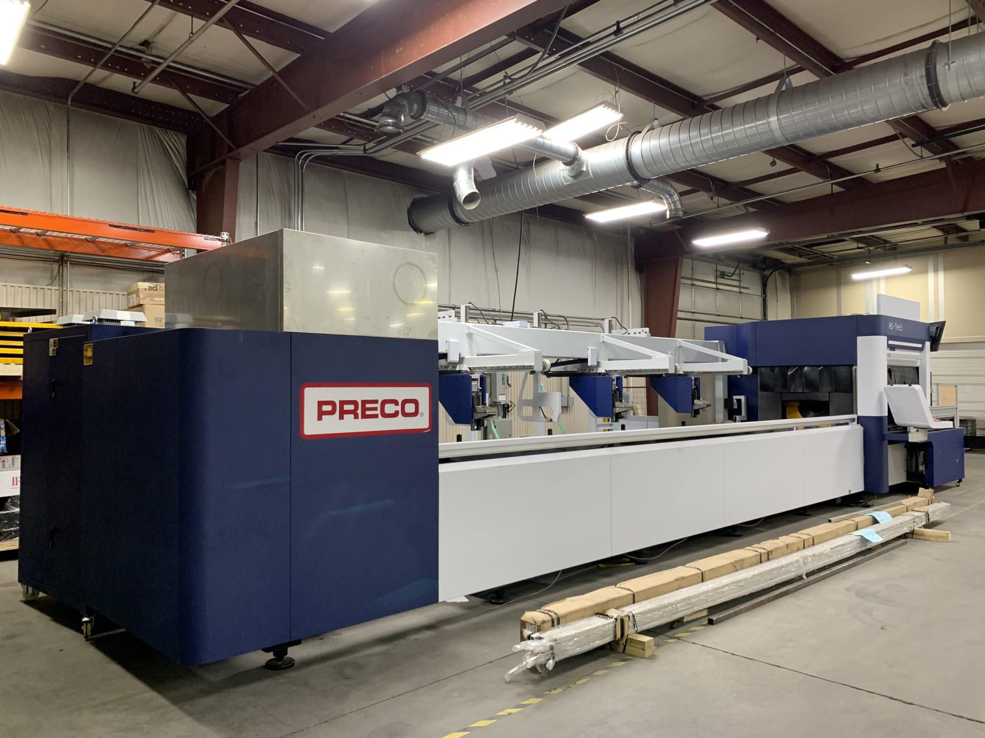 1000 Watt HSG TH65 CNC Fiber Tube Laser, 2018 - 21.3' Material Length, Demo Unit, Auto Feed