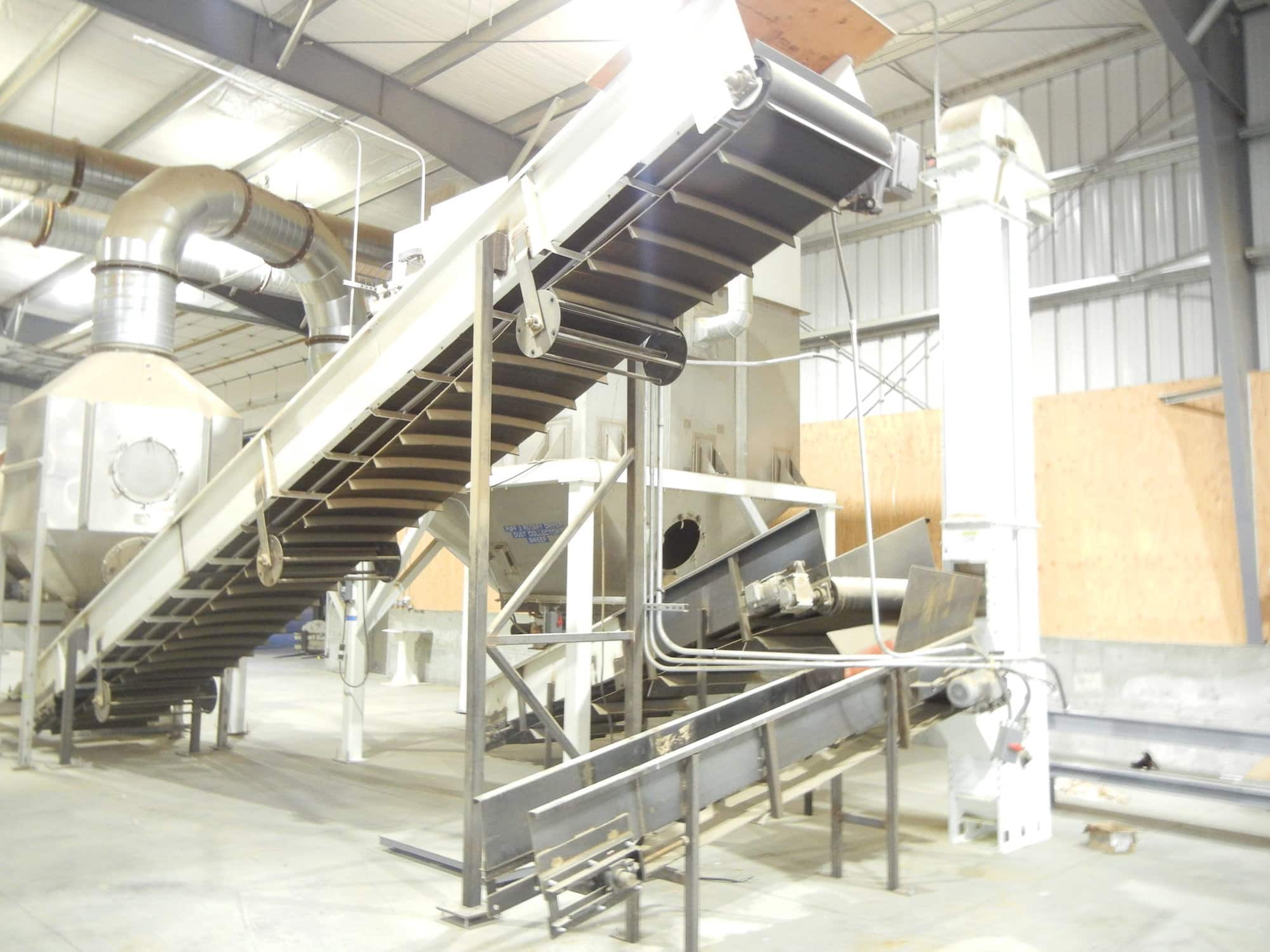FMC Link-Belt Roto-Shell Carbon Steel Drum Dryer- W/Steam Coil Chest, NECO Air Heating System, FlexKleen Stainless Baghouse Style Dust Collector - Image 2