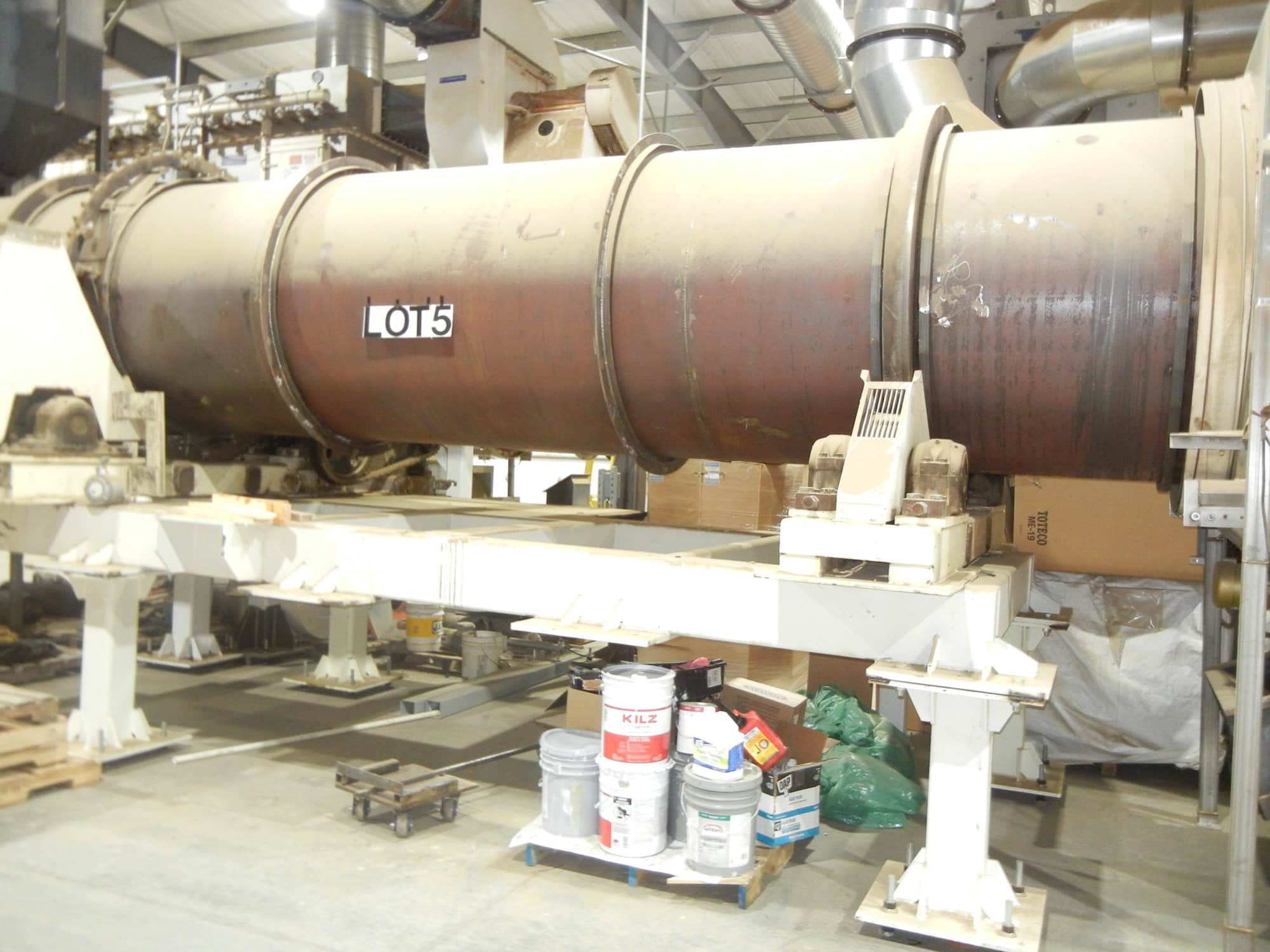 FMC Link-Belt Roto-Shell Carbon Steel Drum Dryer w/ NECO Air Heating System - Image 2